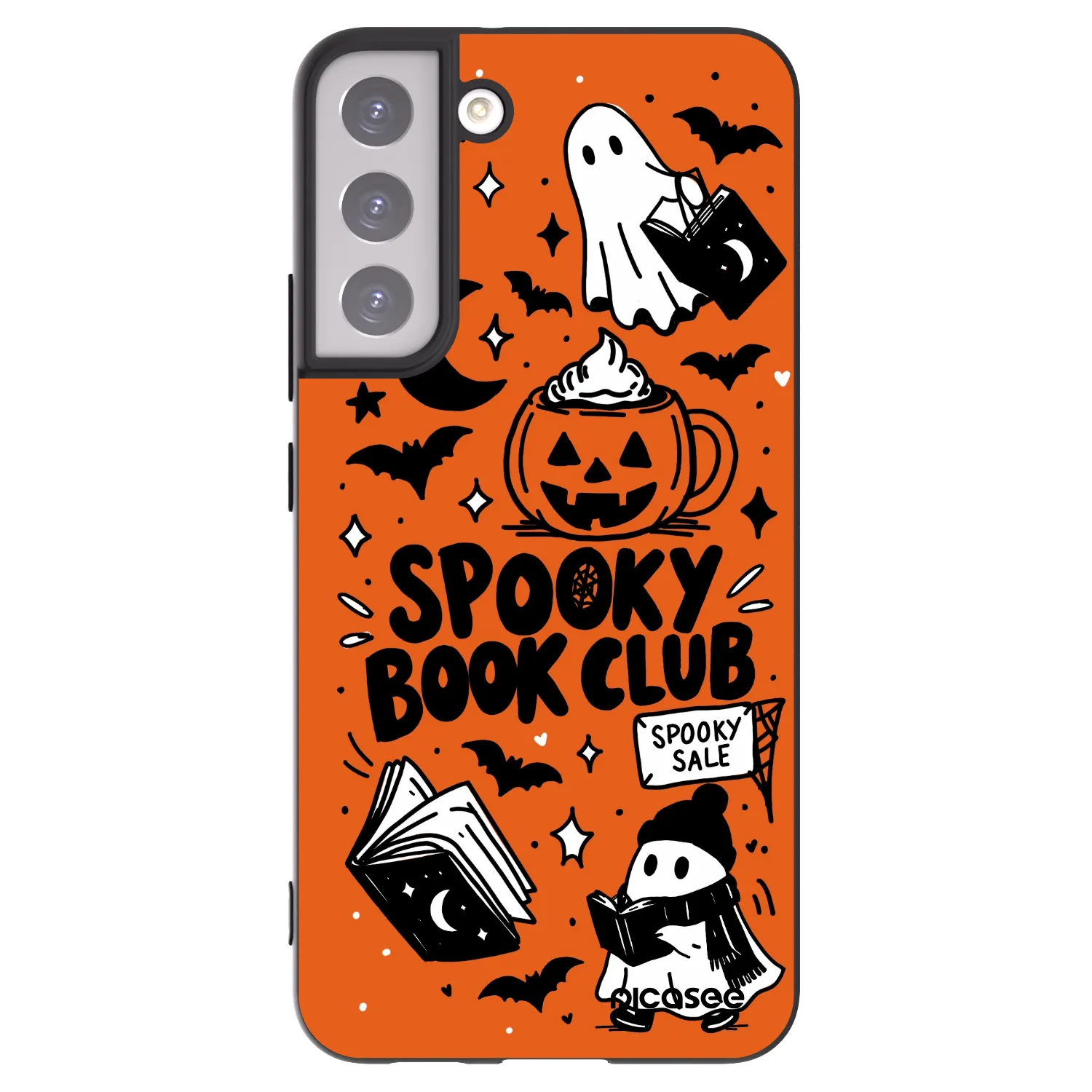 Picasee silikonski črni ovitek za Samsung Galaxy S22+ 5G - Spooky book club