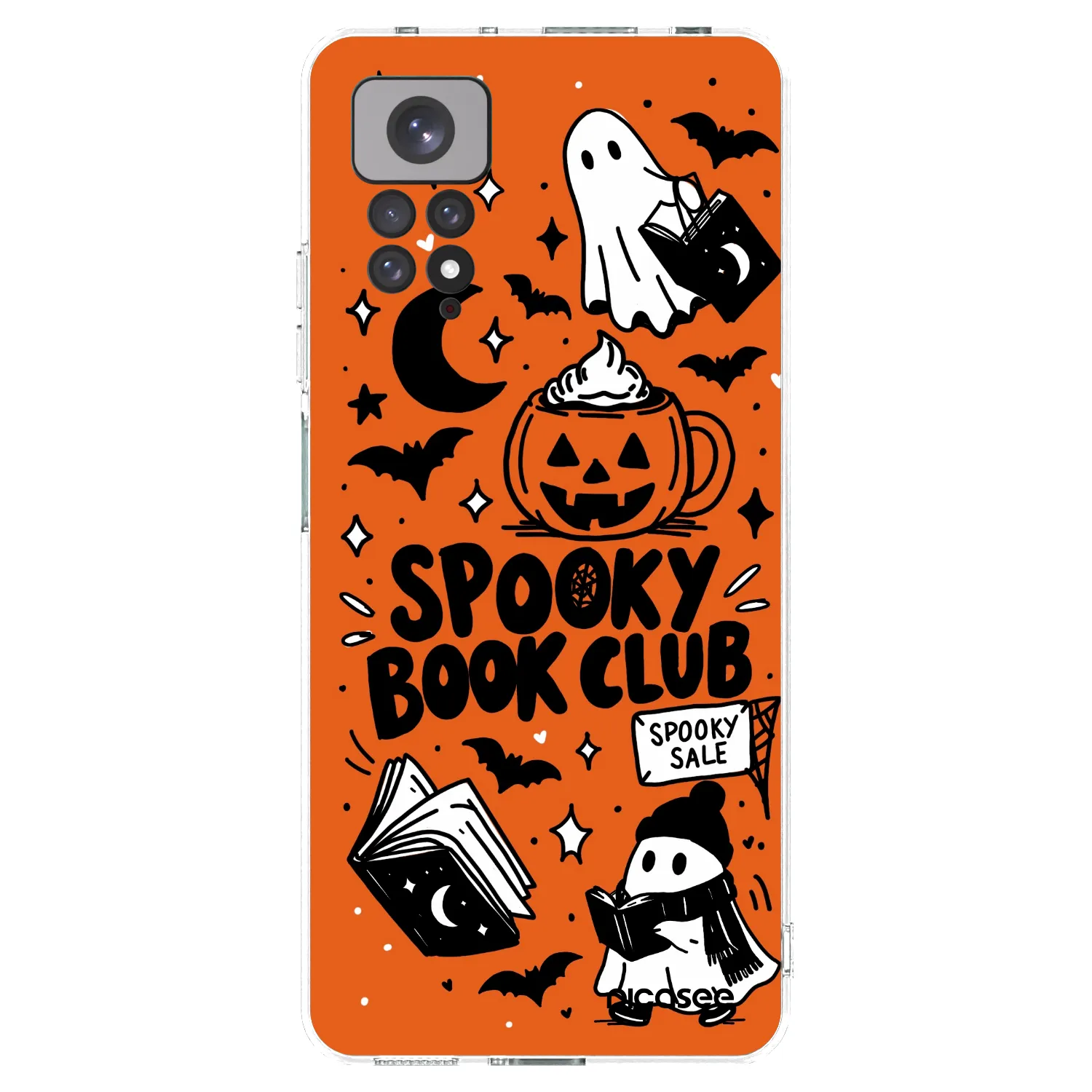 Picasee silikonski prozorni ovitek za Xiaomi Redmi Note 11 - Spooky book club