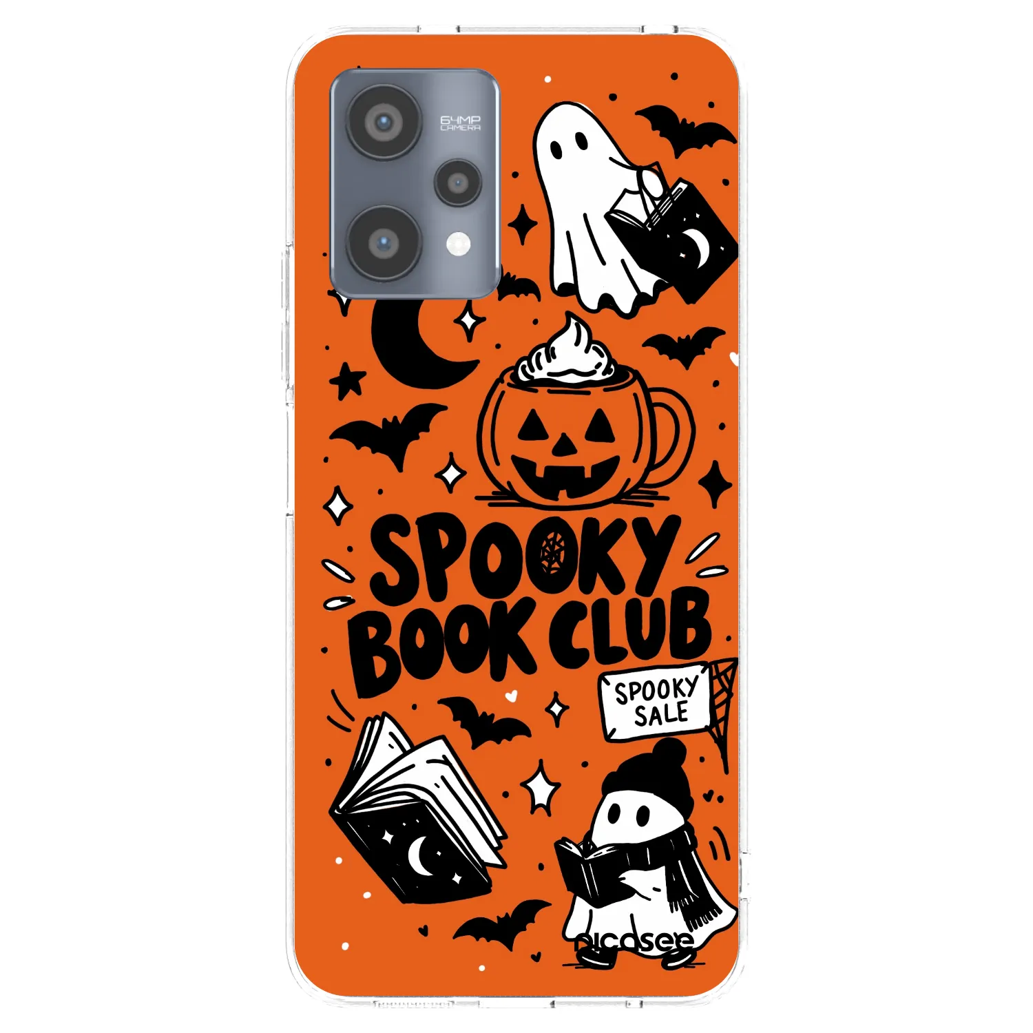 Picasee silikonski prozorni ovitek za Realme 9 Pro 5G - Spooky book club