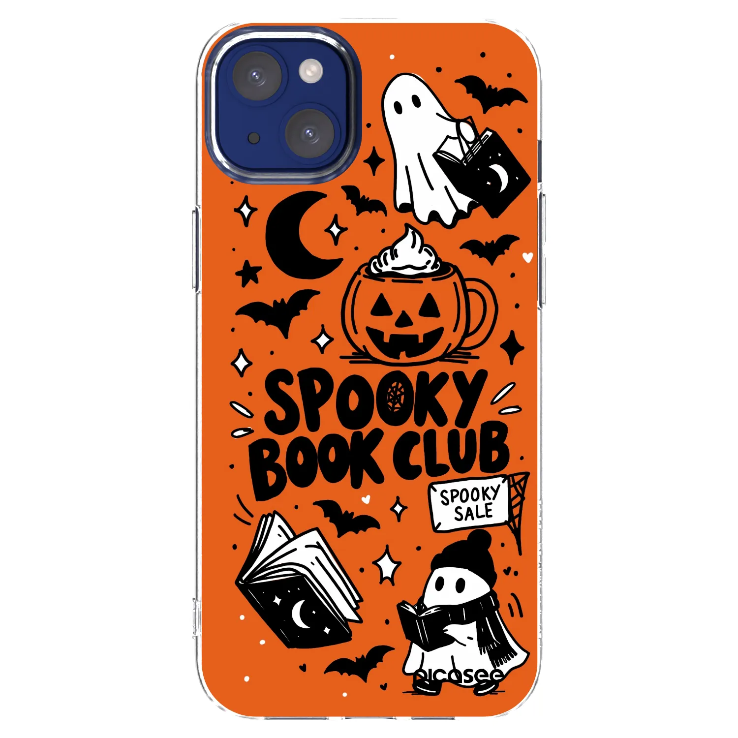Picasee silikonski prozorni ovitek za Apple iPhone 14 Plus - Spooky book club