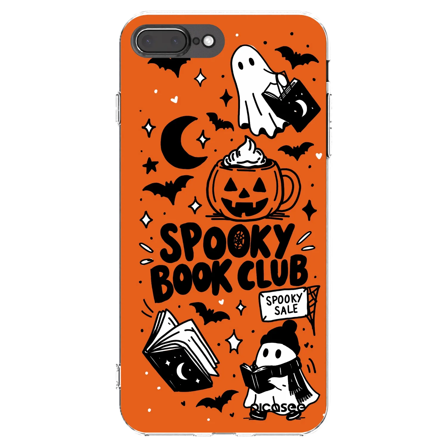 Picasee silikonski prozorni ovitek za Apple iPhone 8 Plus - Spooky book club