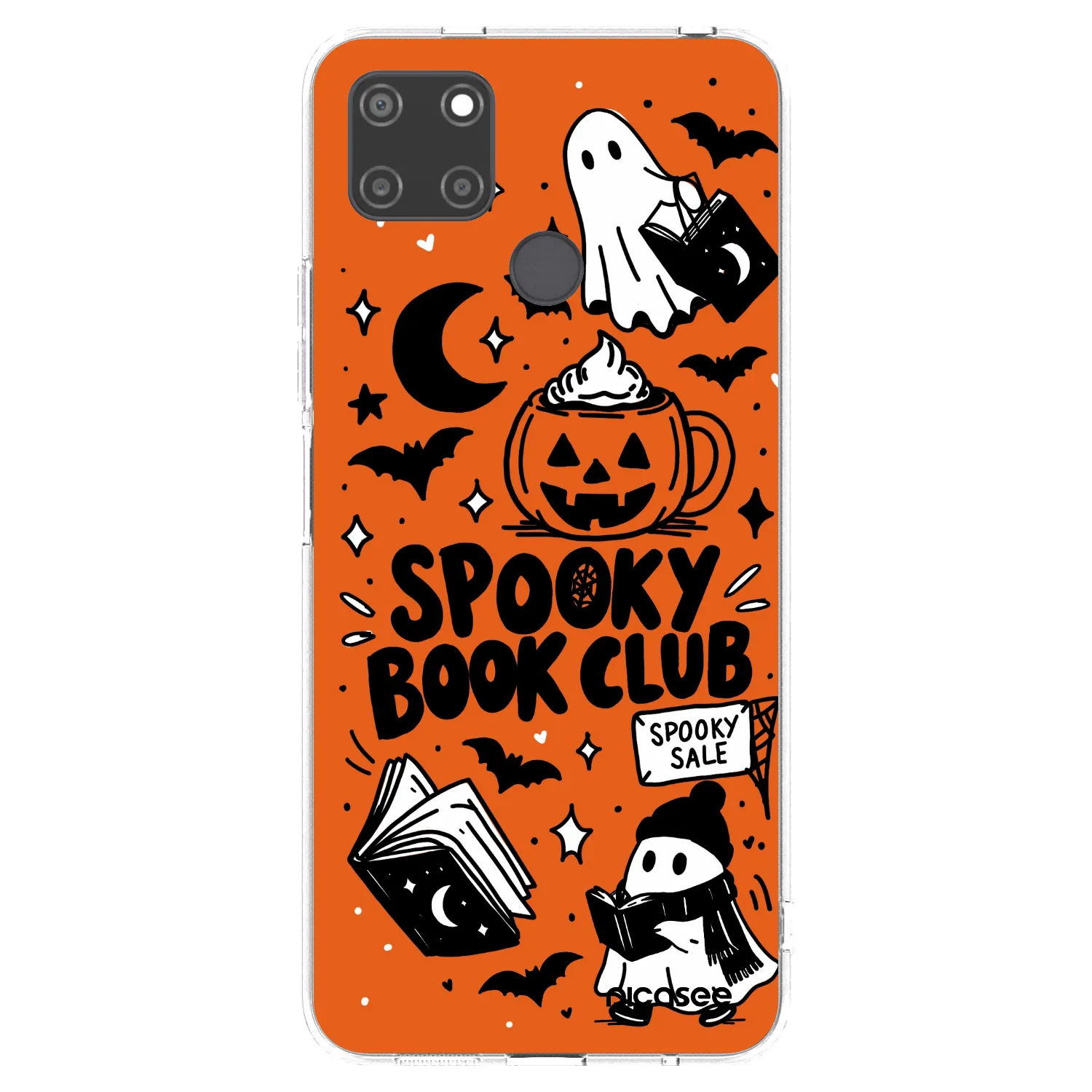 Picasee silikonski prozorni ovitek za Realme C21Y - Spooky book club