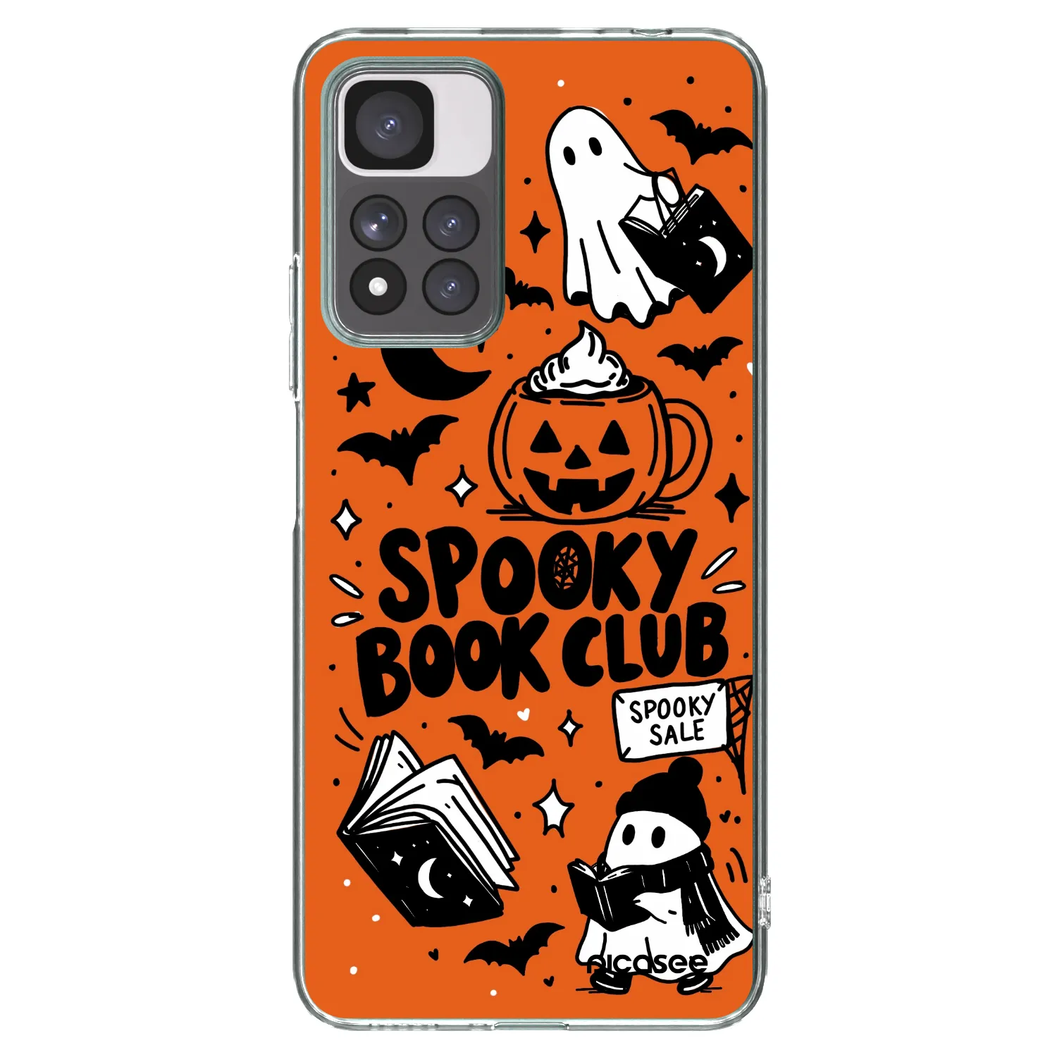 Picasee silikonski prozorni ovitek za Xiaomi Redmi Note 11 Pro+ 5G - Spooky book club
