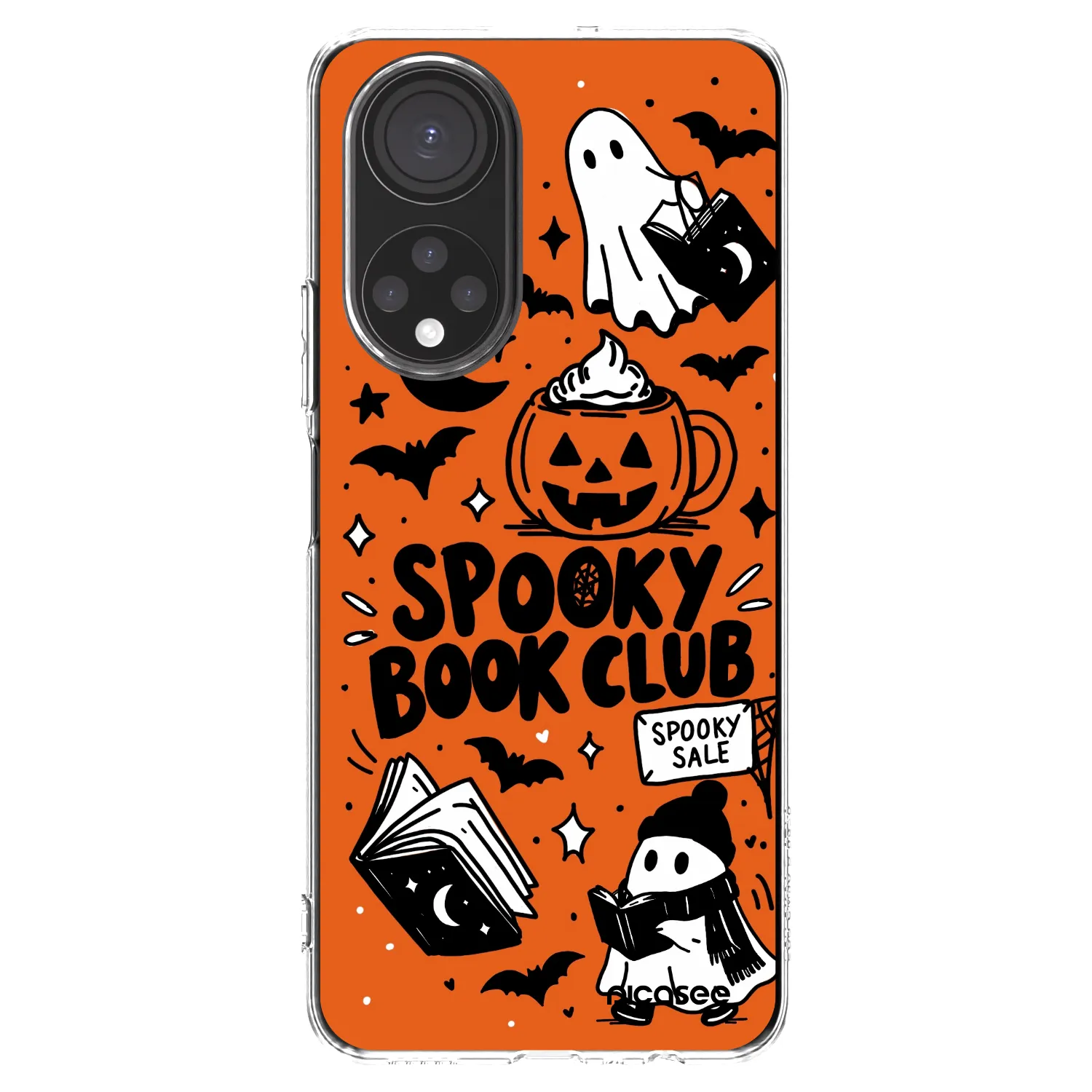 Picasee silikonski prozorni ovitek za Honor X7 - Spooky book club