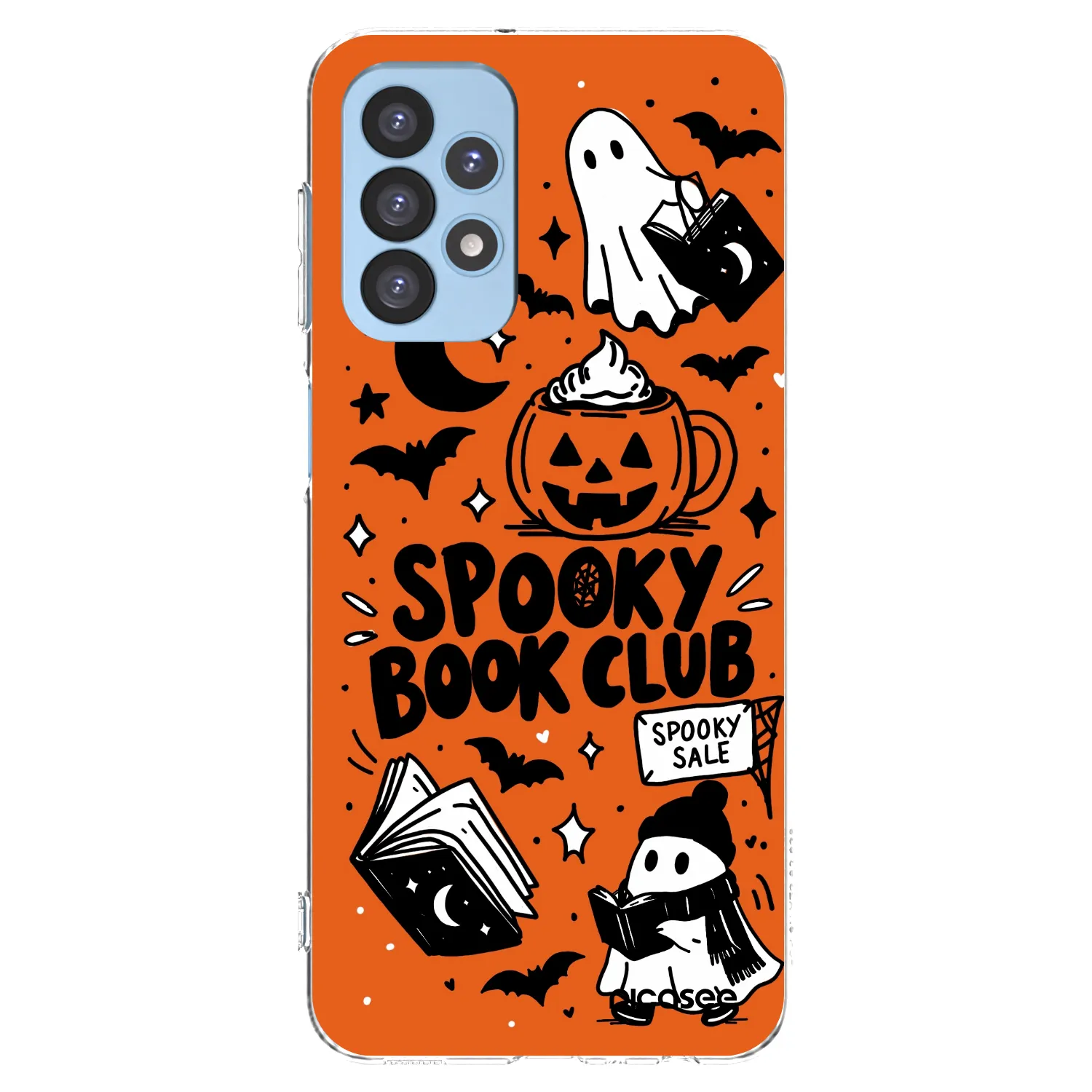 Picasee silikonski prozorni ovitek za Samsung Galaxy A23 A235F 4G - Spooky book club