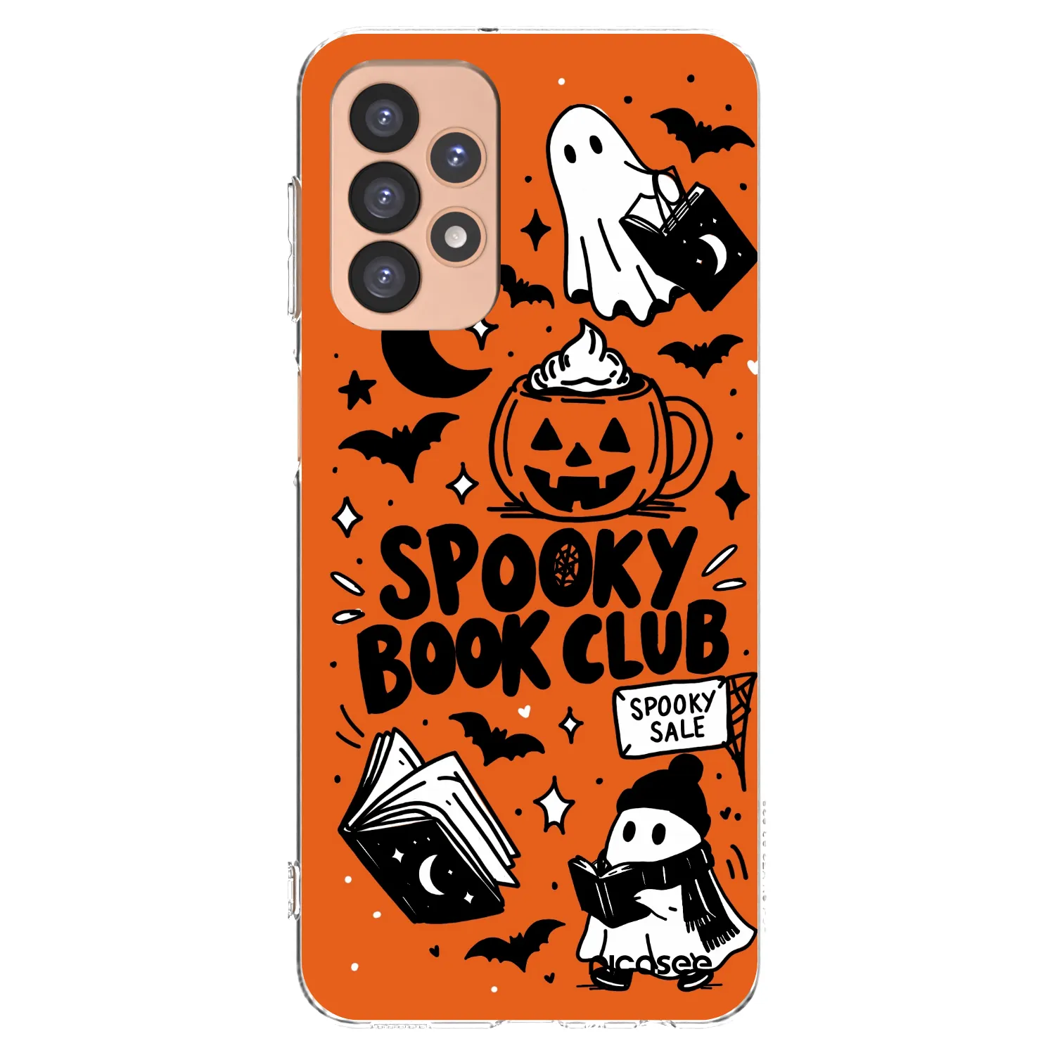 Picasee silikonski prozorni ovitek za Samsung Galaxy A23 A236B 5G - Spooky book club