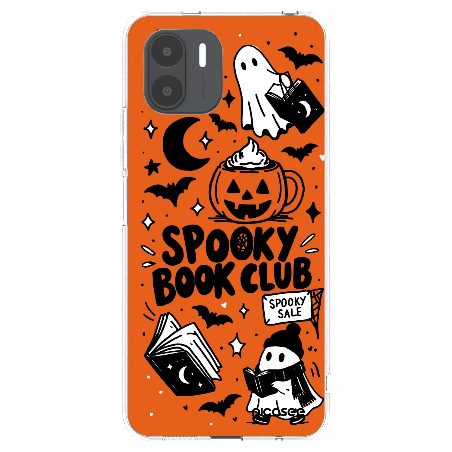 Picasee silikonski prozorni ovitek za Xiaomi Redmi A1 - Spooky book club