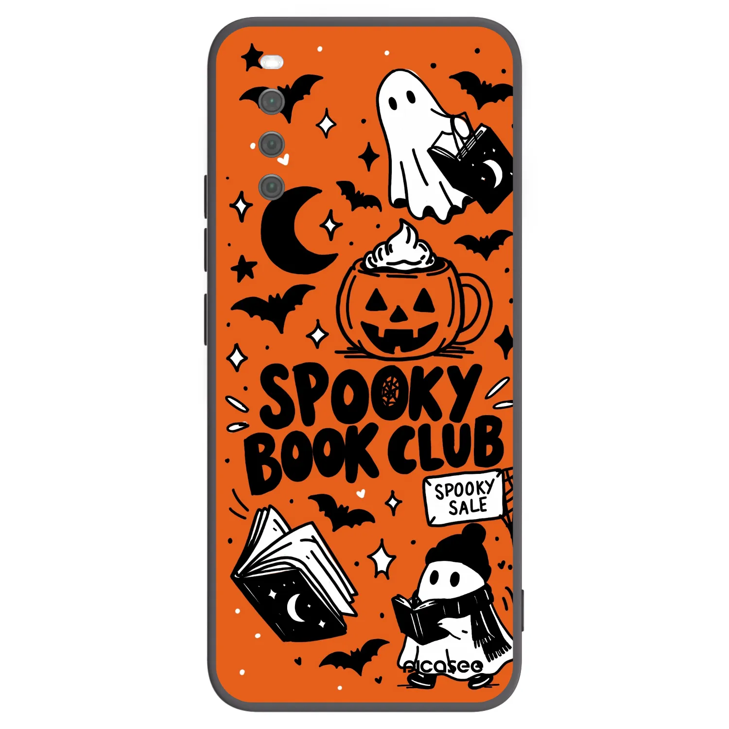 Picasee silikonski črni ovitek za Sony Xperia 10 III - Spooky book club
