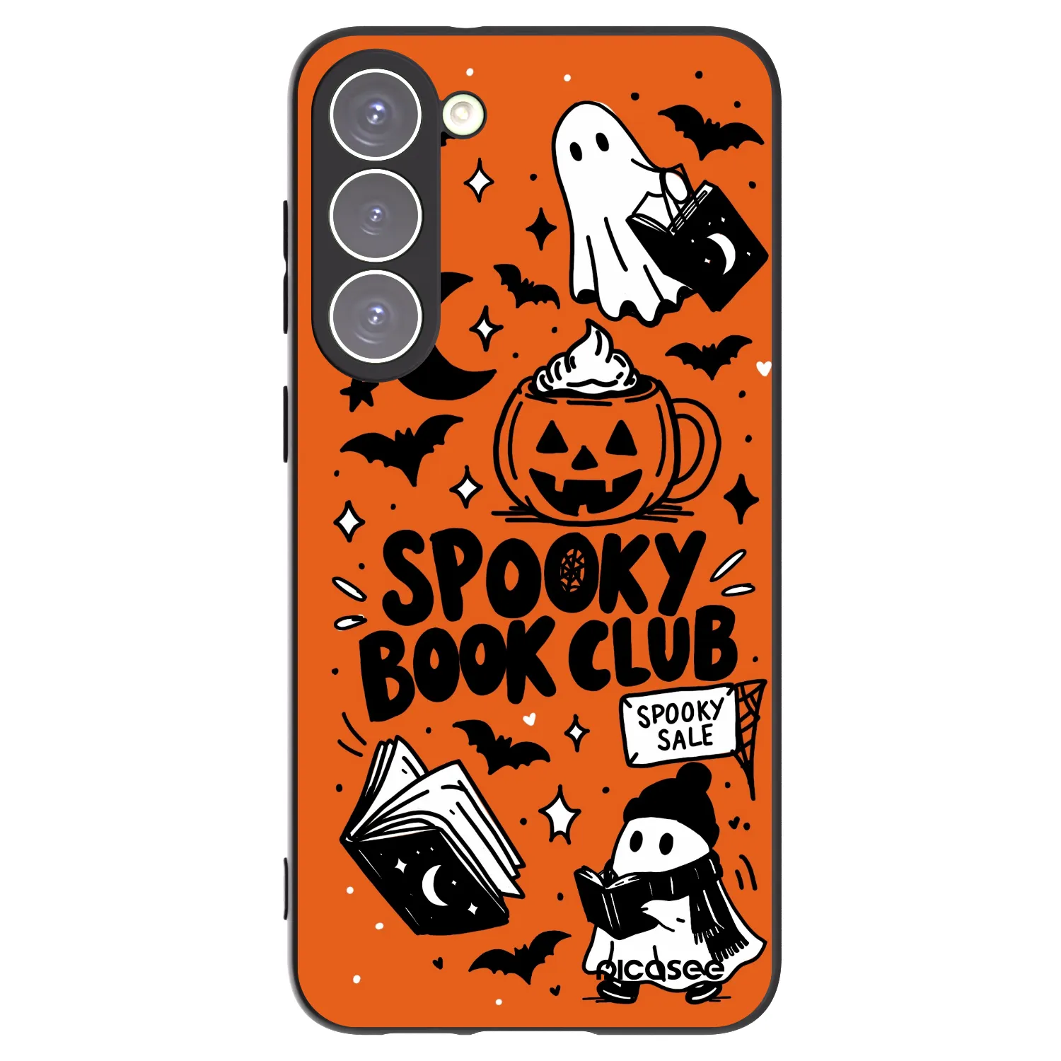 Picasee silikonski črni ovitek za Samsung Galaxy S23+ 5G - Spooky book club