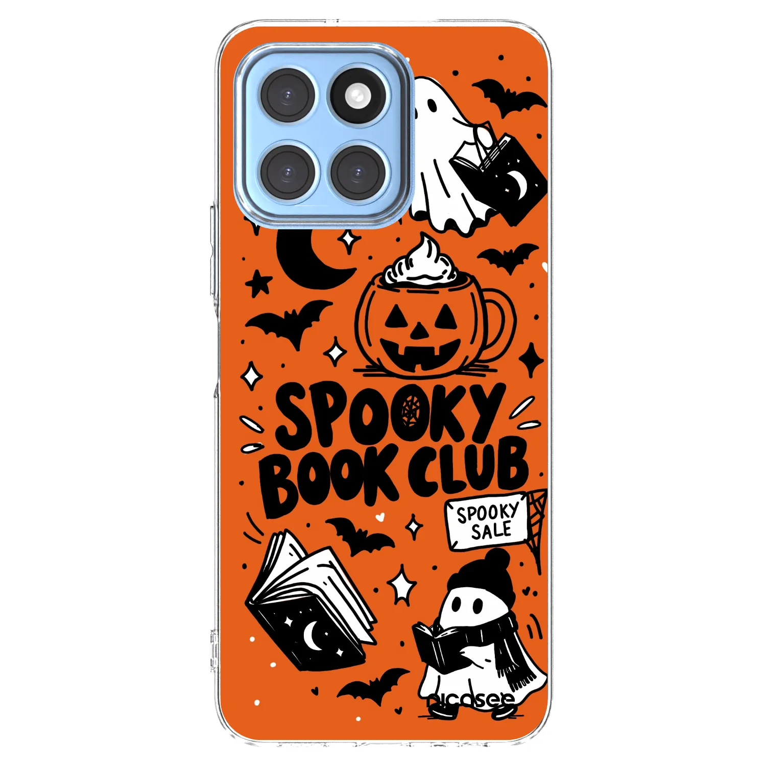 Picasee silikonski prozorni ovitek za Honor X6 - Spooky book club