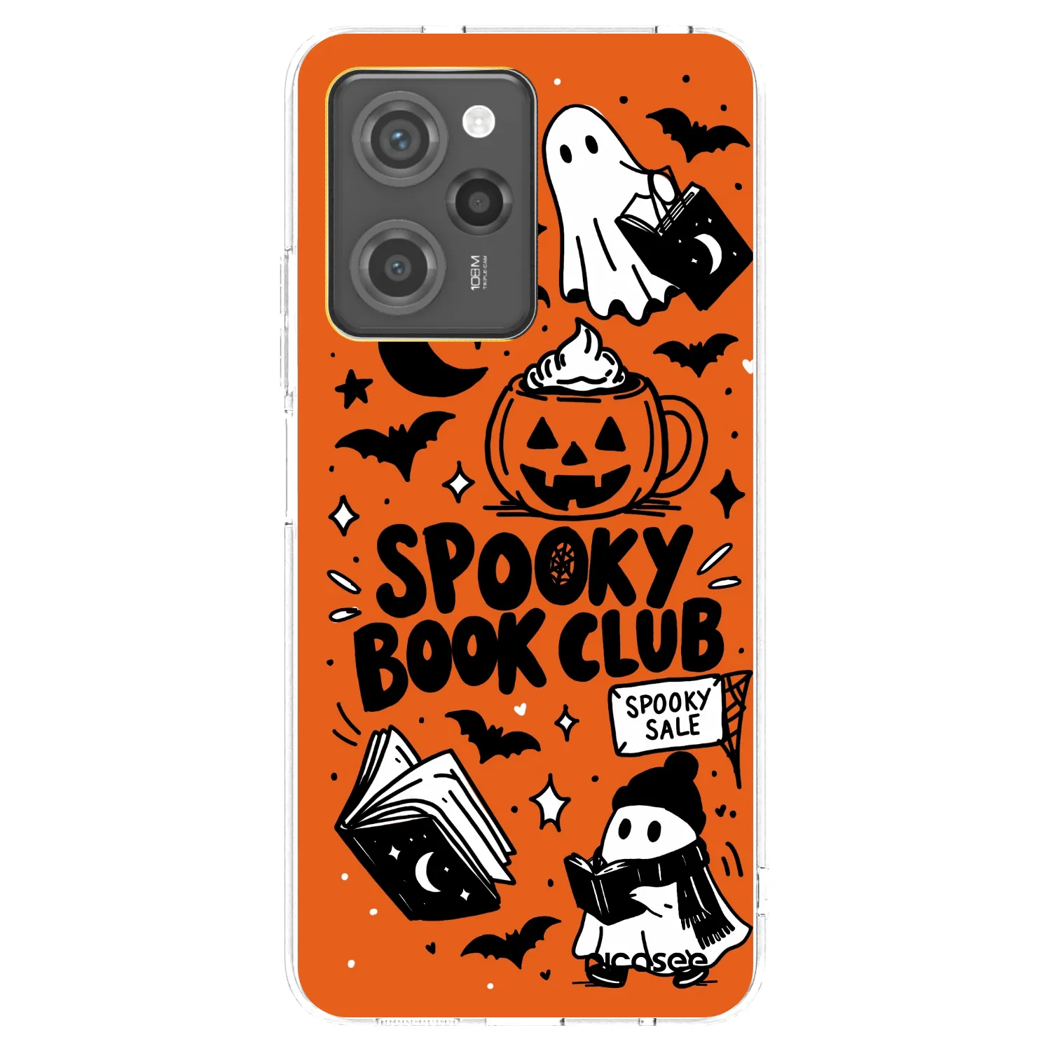Picasee silikonski prozorni ovitek za Xiaomi Poco X5 Pro - Spooky book club