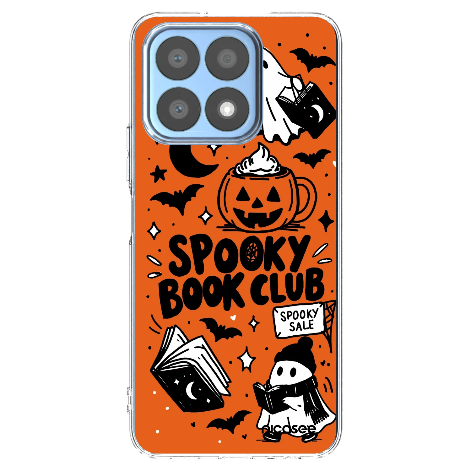 Picasee silikonski prozorni ovitek za Honor X8a - Spooky book club