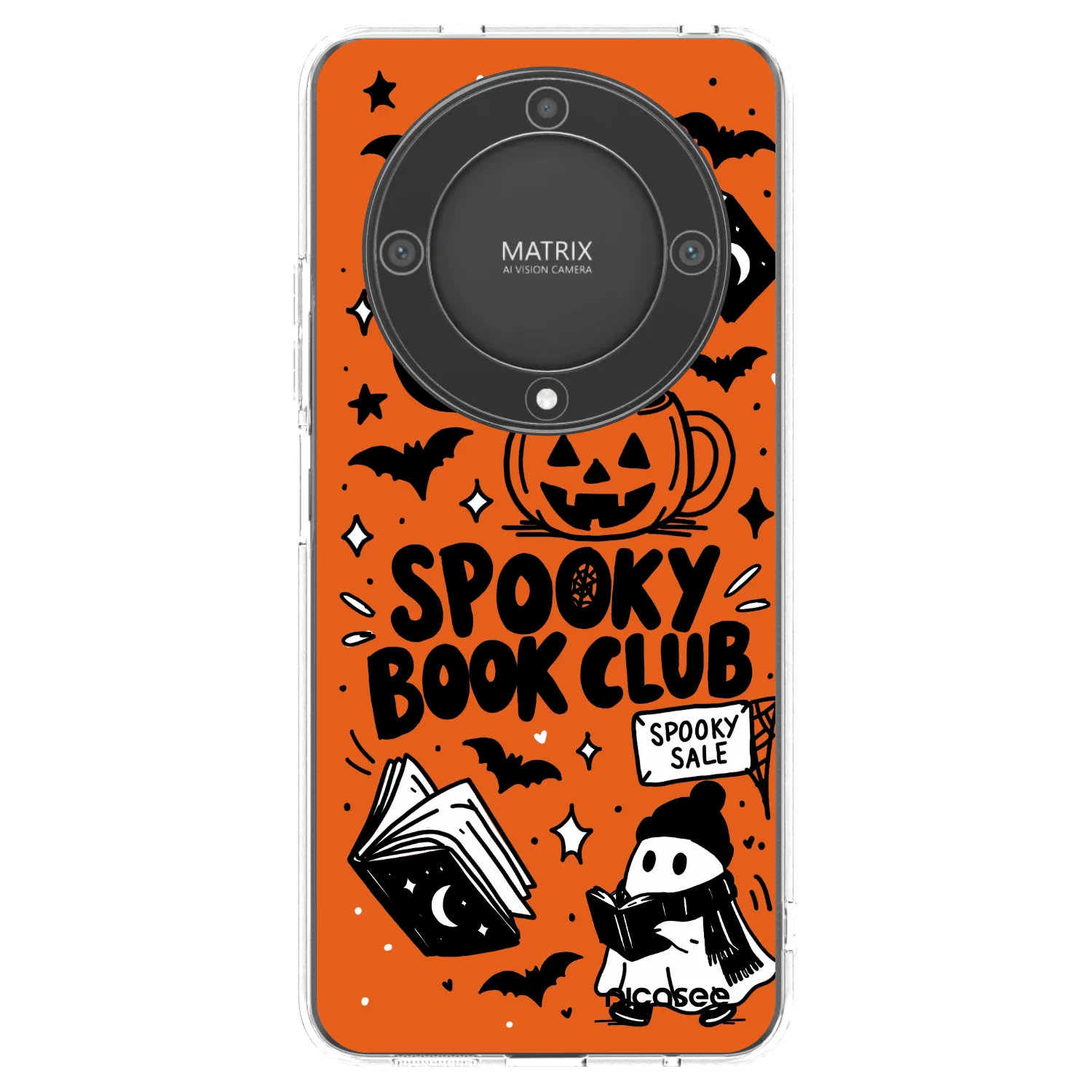 Picasee silikonski prozorni ovitek za Honor Magic5 Lite 5G - Spooky book club