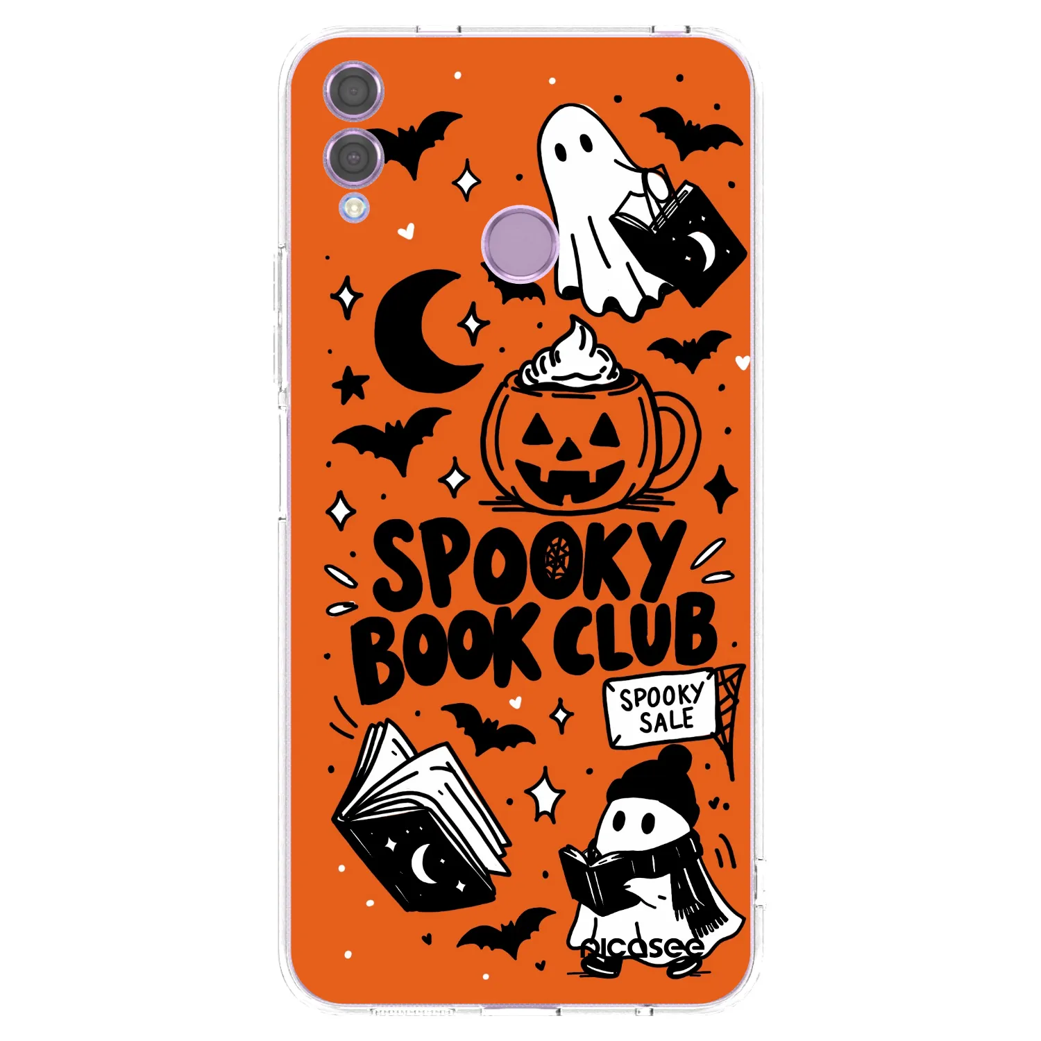 Picasee silikonski prozorni ovitek za Honor 8X - Spooky book club