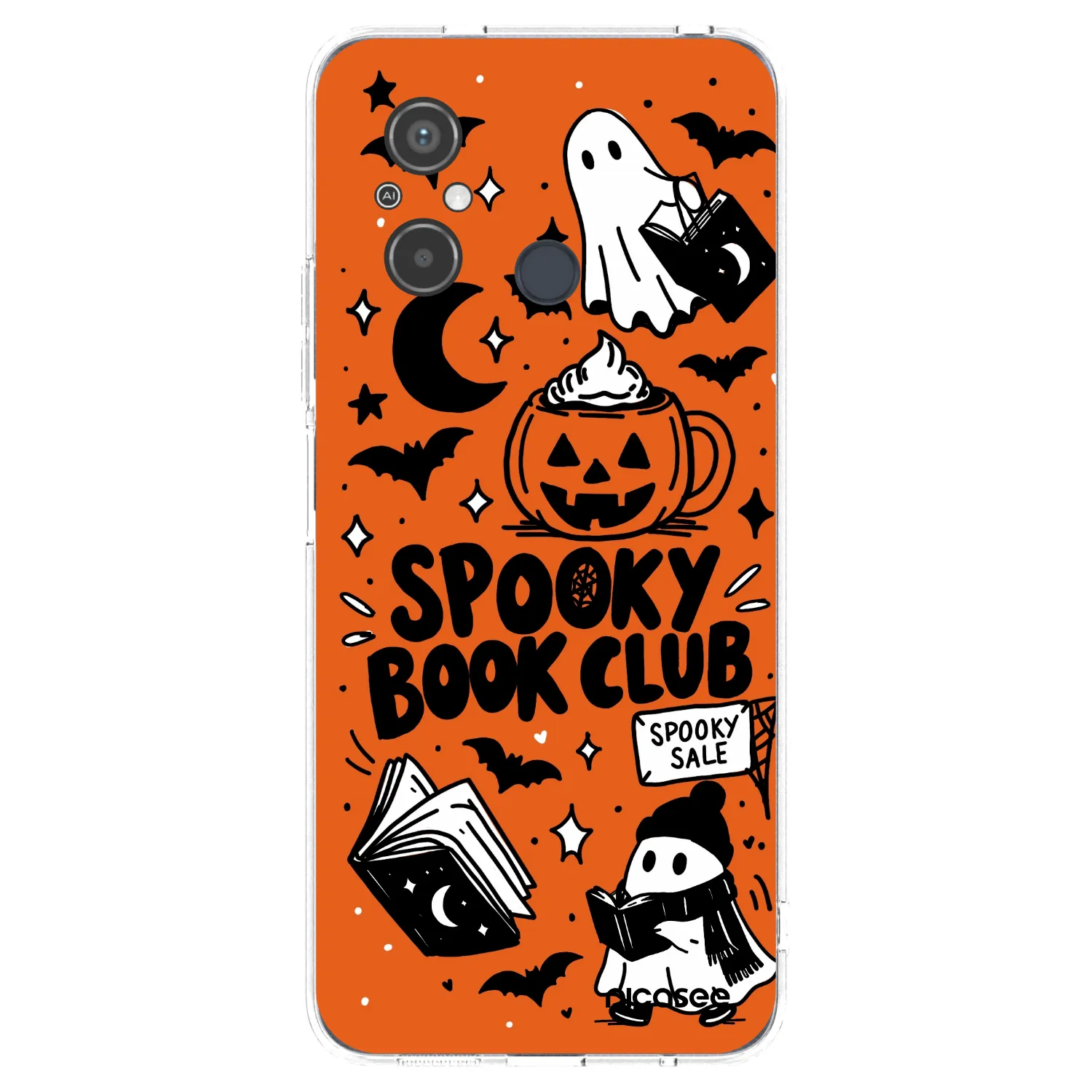 Picasee silikonski prozorni ovitek za Xiaomi Redmi 12C - Spooky book club