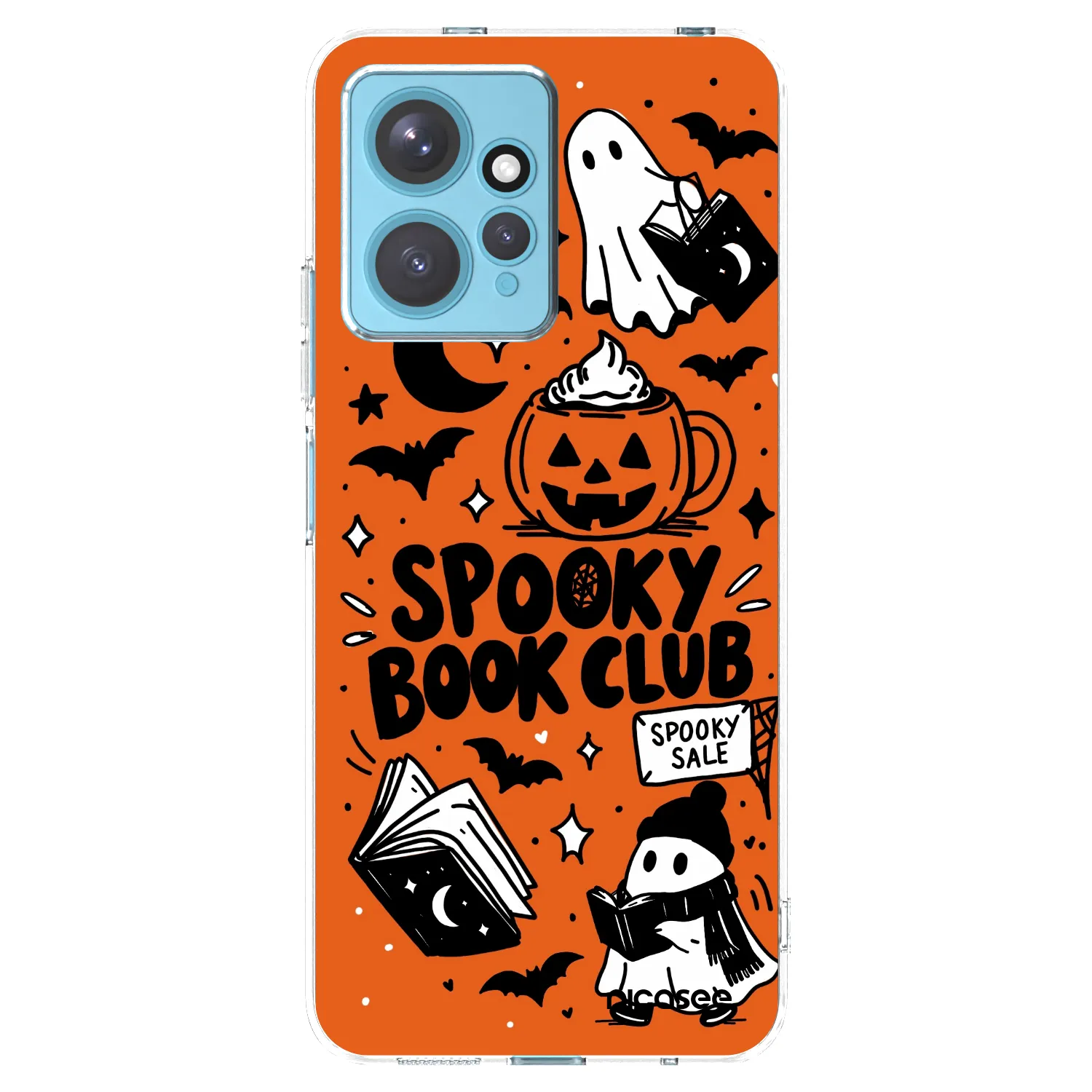 Picasee silikonski prozorni ovitek za Xiaomi Redmi Note 12 4G - Spooky book club