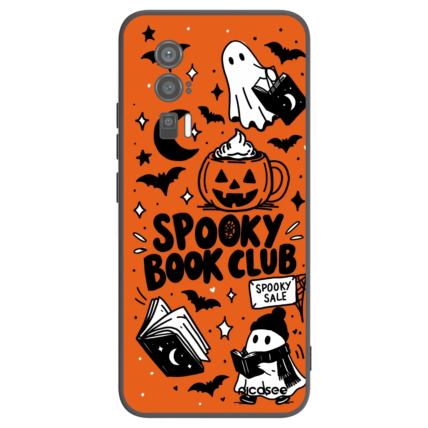 Picasee silikonski črni ovitek za Xiaomi Poco F5 Pro 5G - Spooky book club