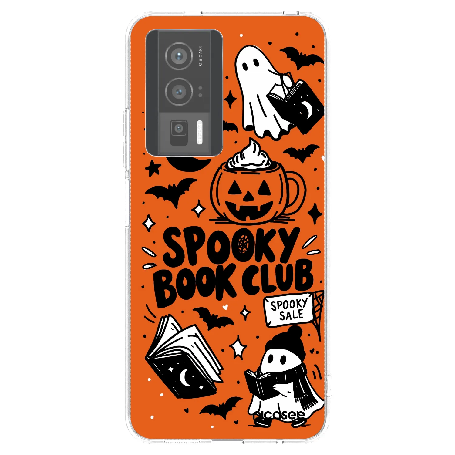 Picasee silikonski prozorni ovitek za Xiaomi Poco F5 Pro 5G - Spooky book club