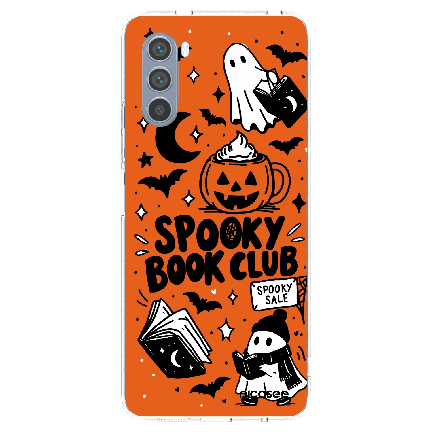 Picasee silikonski prozorni ovitek za Motorola Moto G62 - Spooky book club