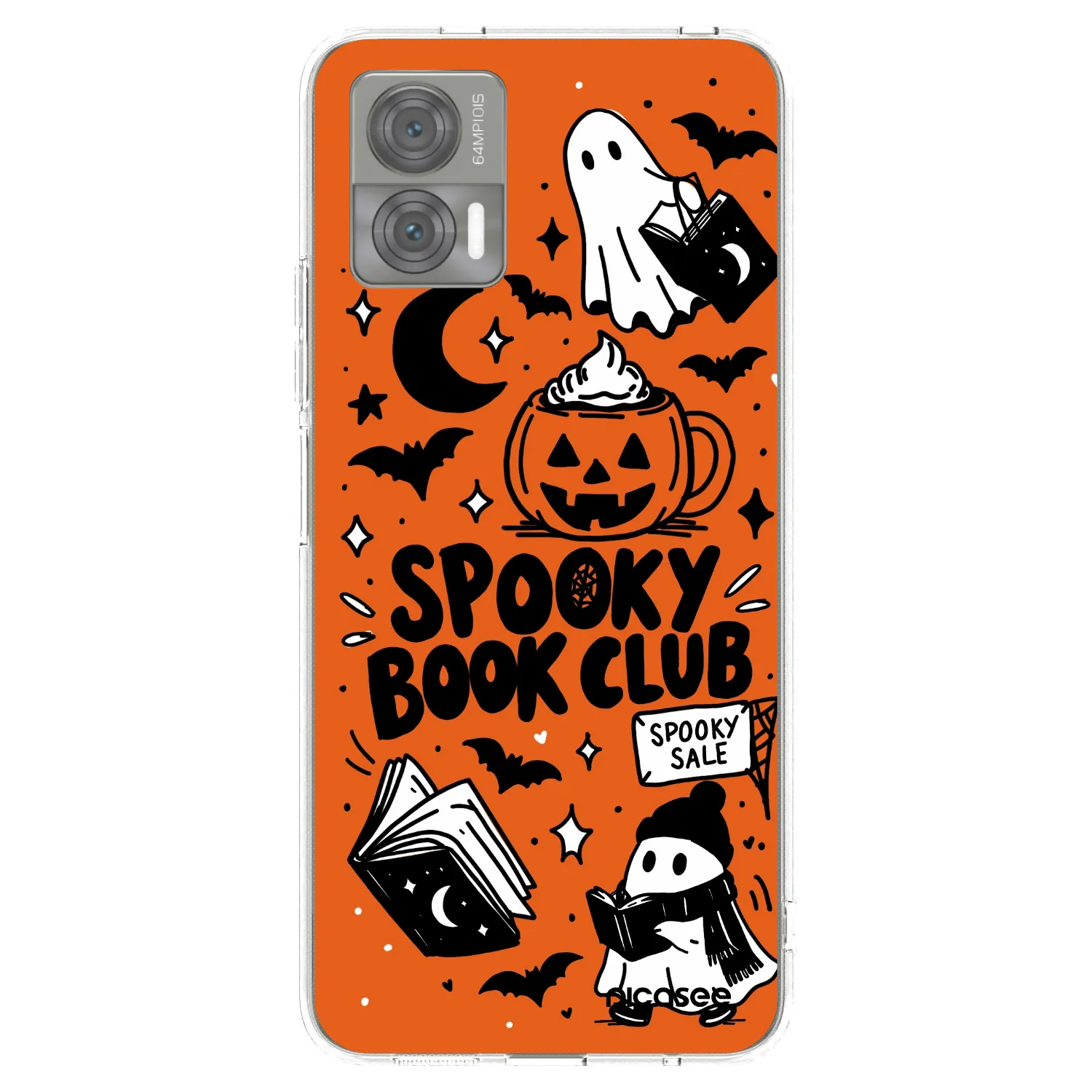 Picasee silikonski prozorni ovitek za Motorola Edge 30 Neo - Spooky book club