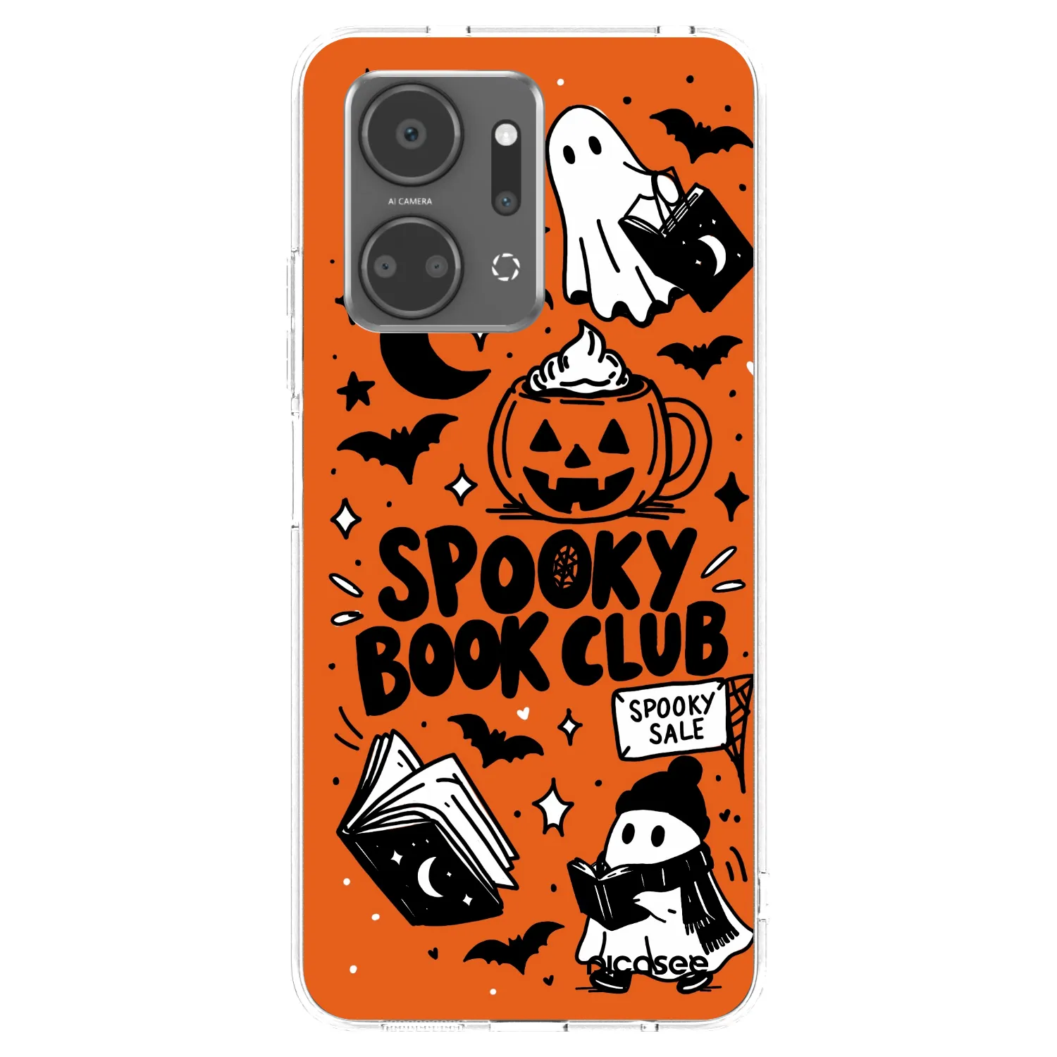 Picasee silikonski prozorni ovitek za Honor X7a - Spooky book club