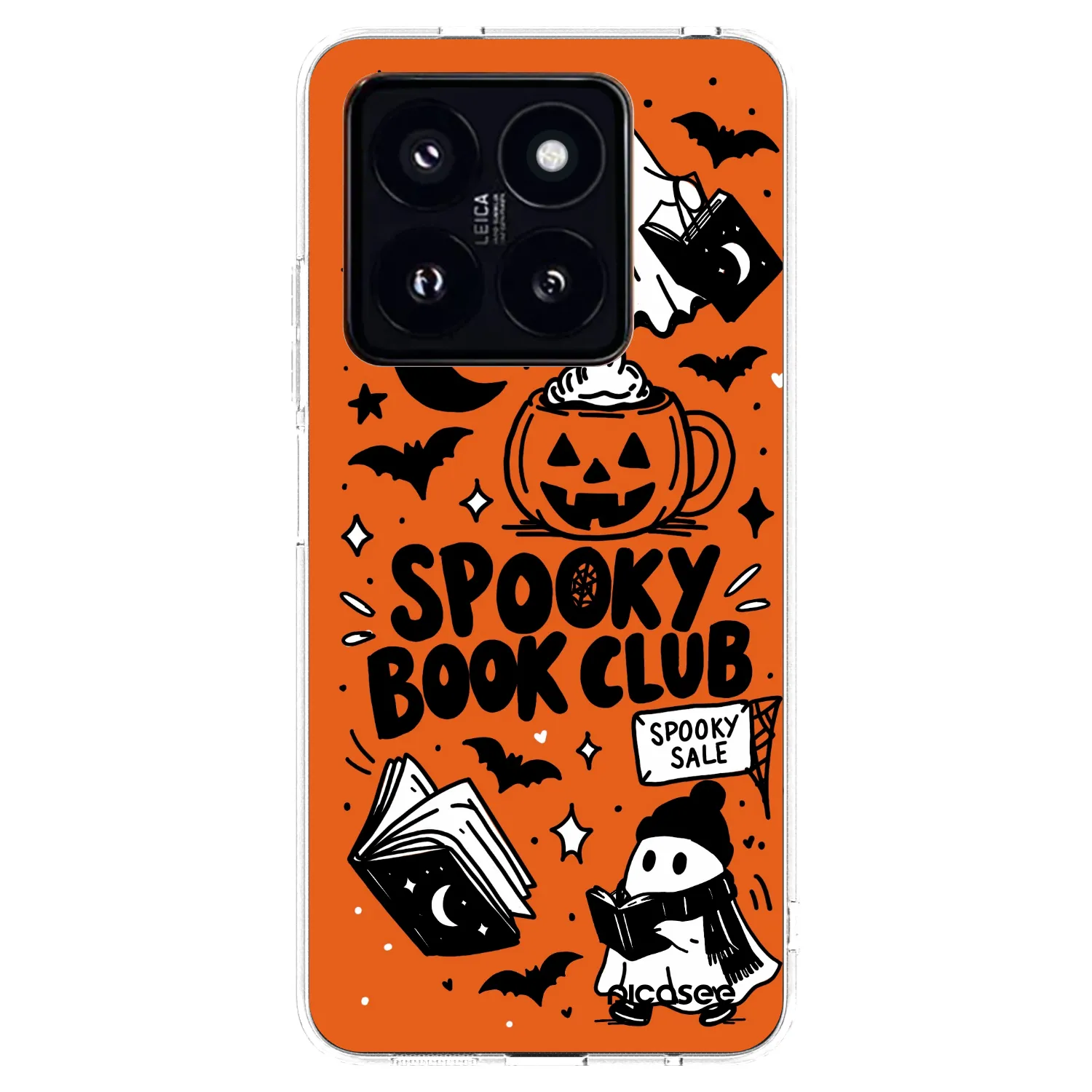 Picasee silikonski prozorni ovitek za Xiaomi 14 Pro - Spooky book club