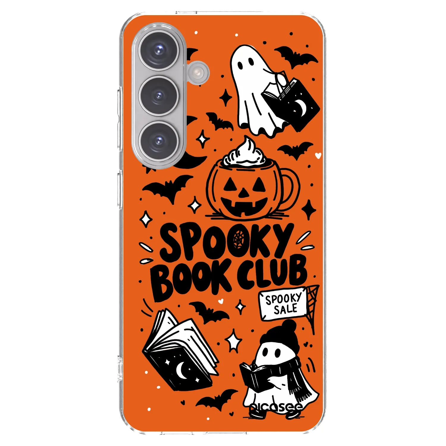 Picasee silikonski prozorni ovitek za Samsung Galaxy S24 S921B 5G - Spooky book club