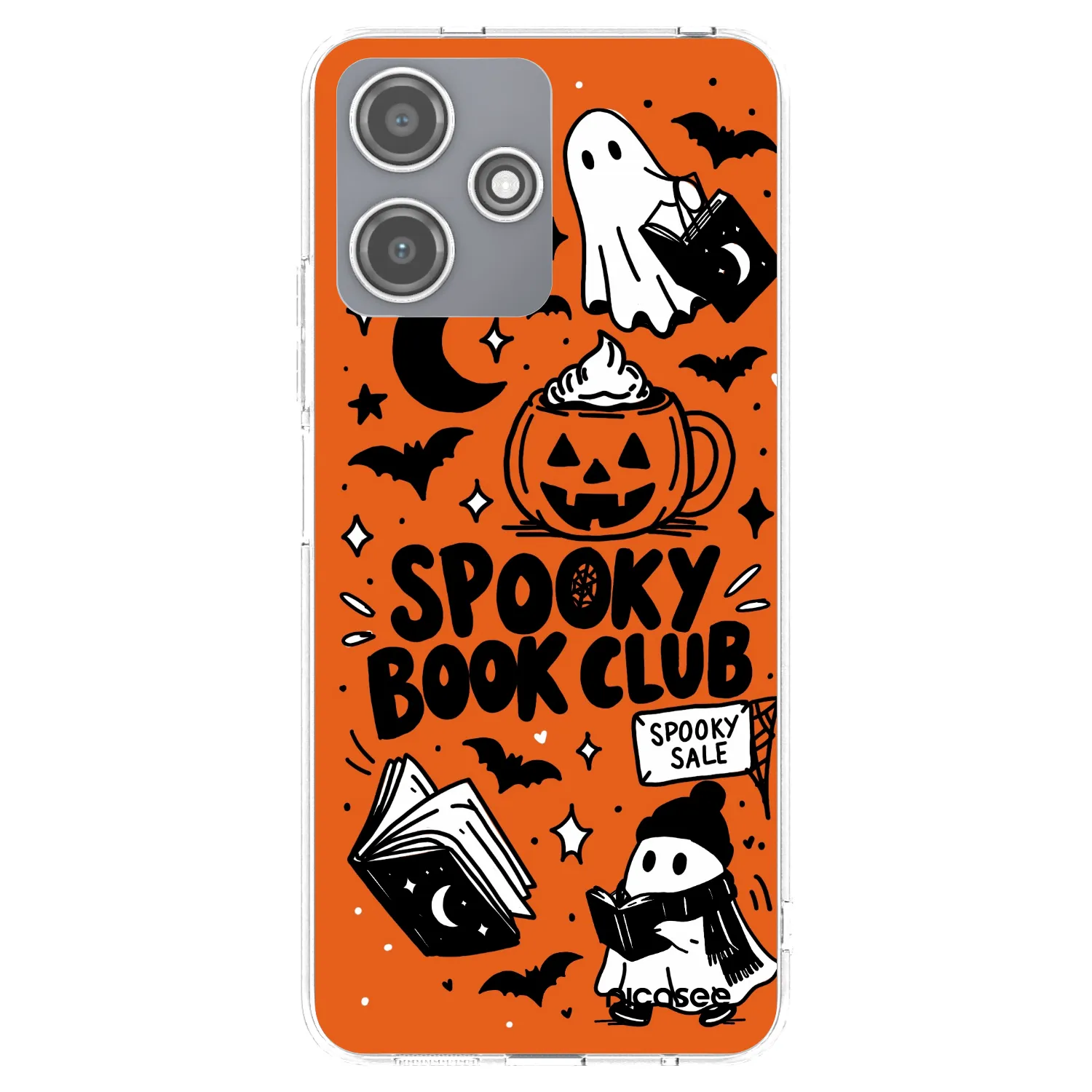 Picasee silikonski prozorni ovitek za Xiaomi Redmi 12 5G - Spooky book club