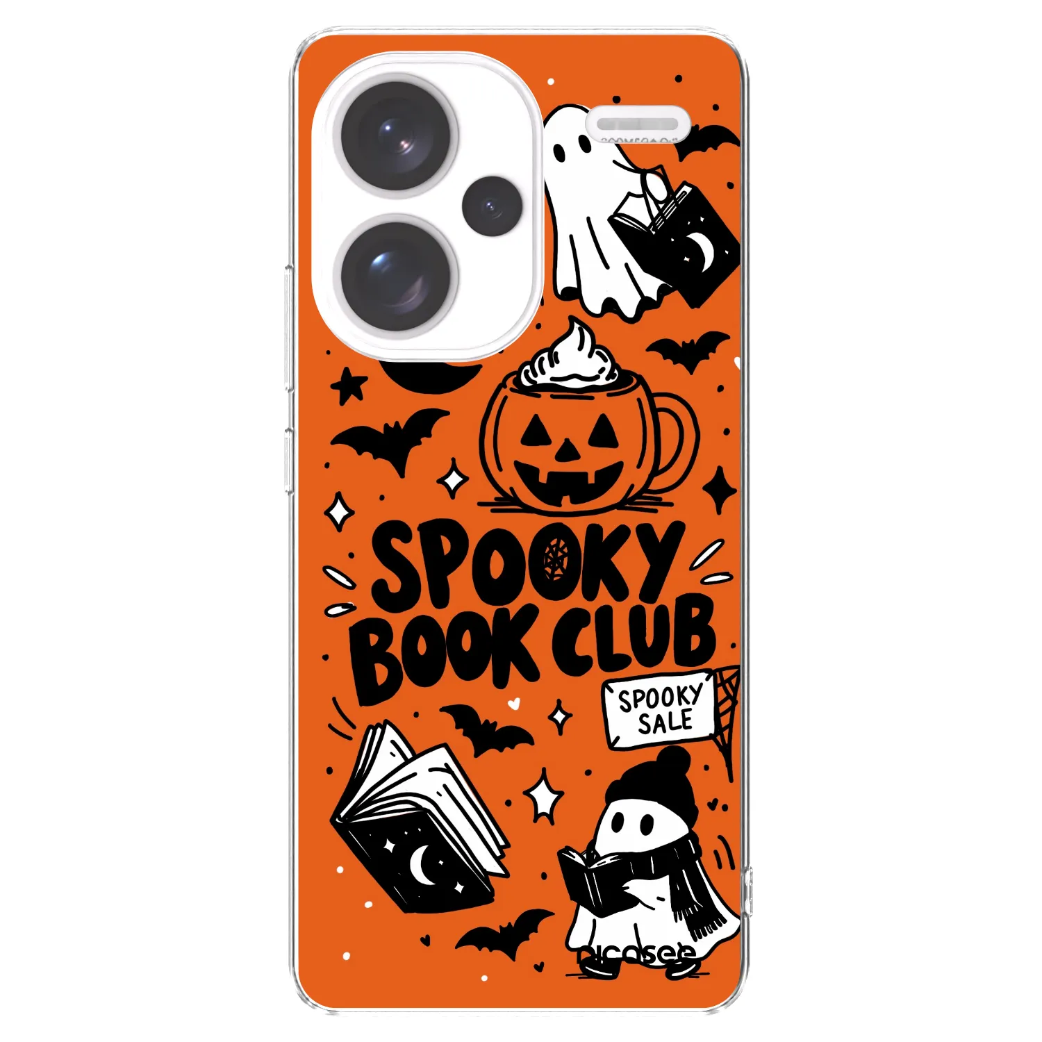 Picasee silikonski prozorni ovitek za Xiaomi Redmi Note 13 Pro+ 5G - Spooky book club