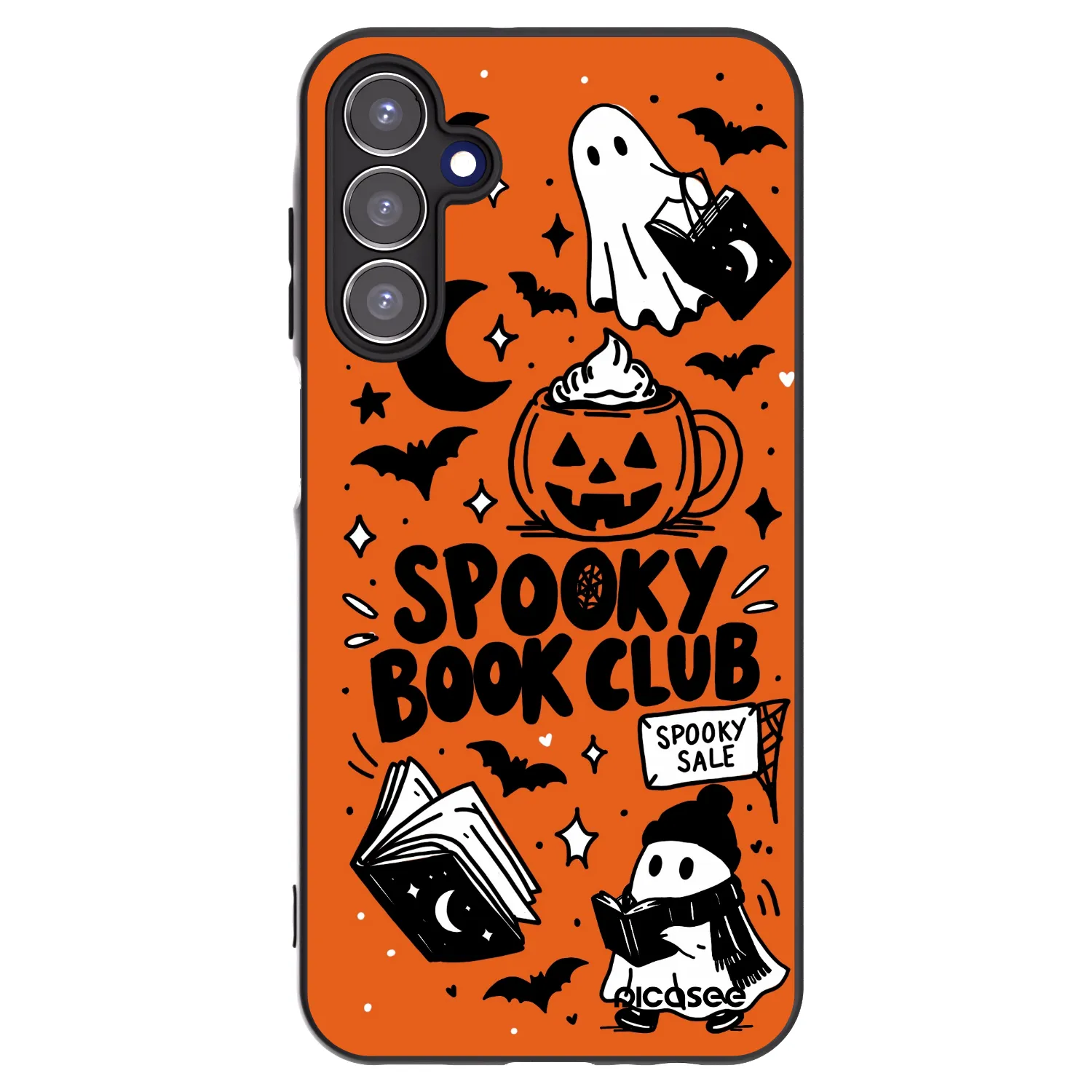 Picasee silikonski črni ovitek za Samsung Galaxy A15 A156B 5G - Spooky book club