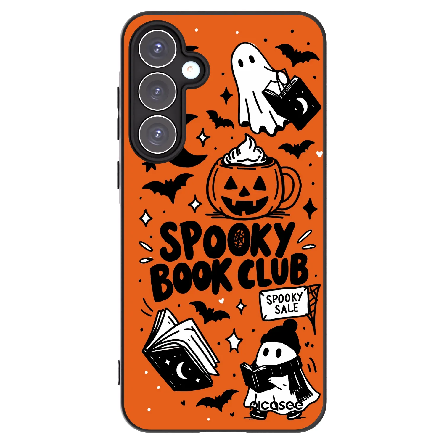 Picasee silikonski črni ovitek za Samsung Galaxy A55 5G A556B - Spooky book club