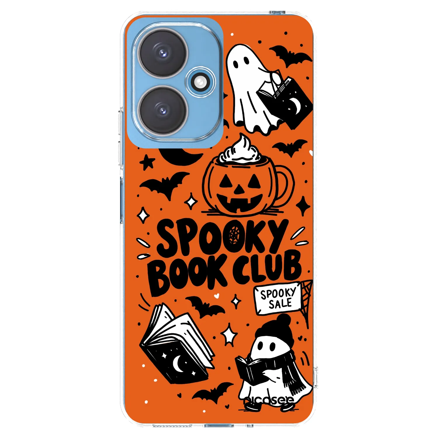 Picasee silikonski prozorni ovitek za Xiaomi Redmi 13C 5G - Spooky book club