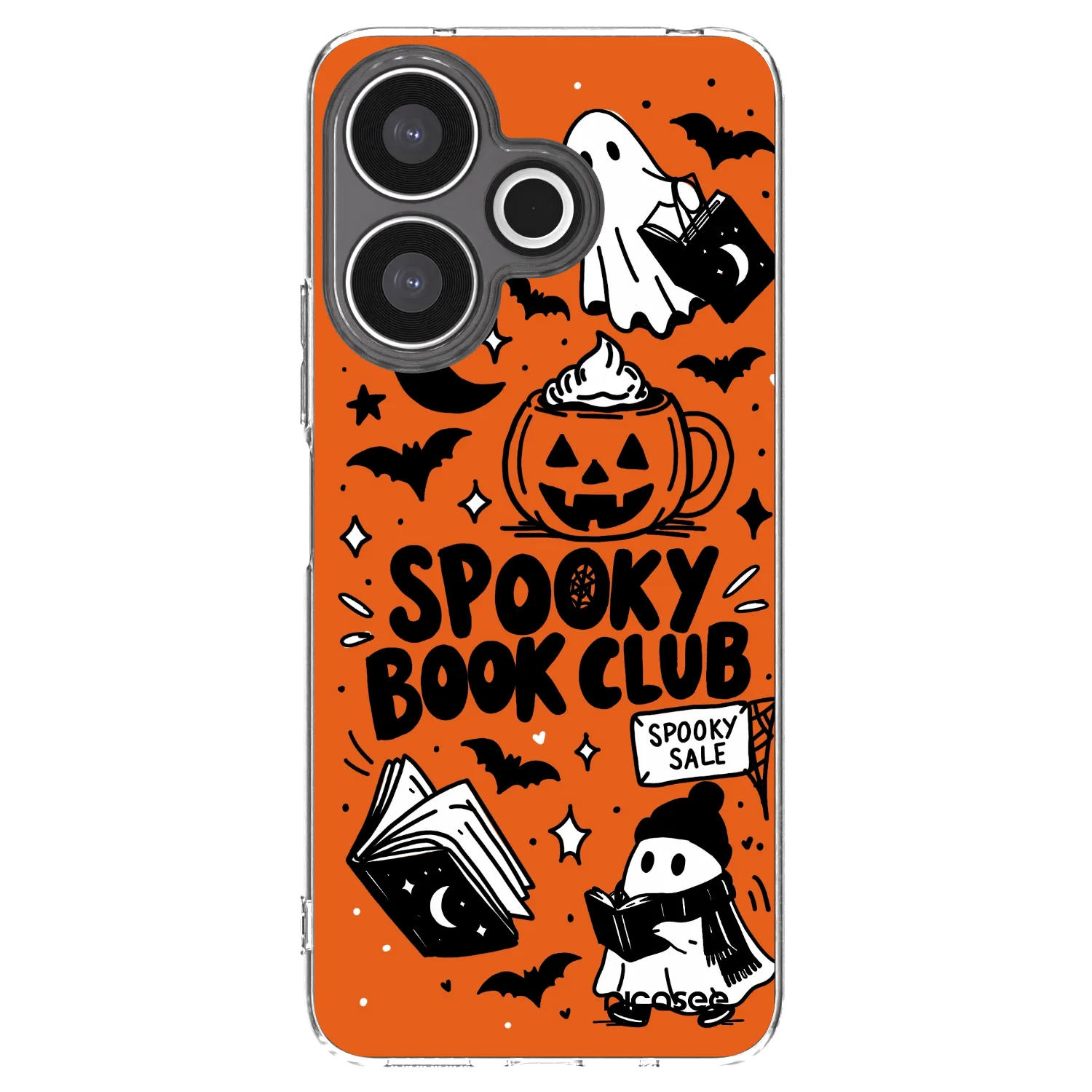 Picasee silikonski prozorni ovitek za Xiaomi Redmi 13 4G - Spooky book club