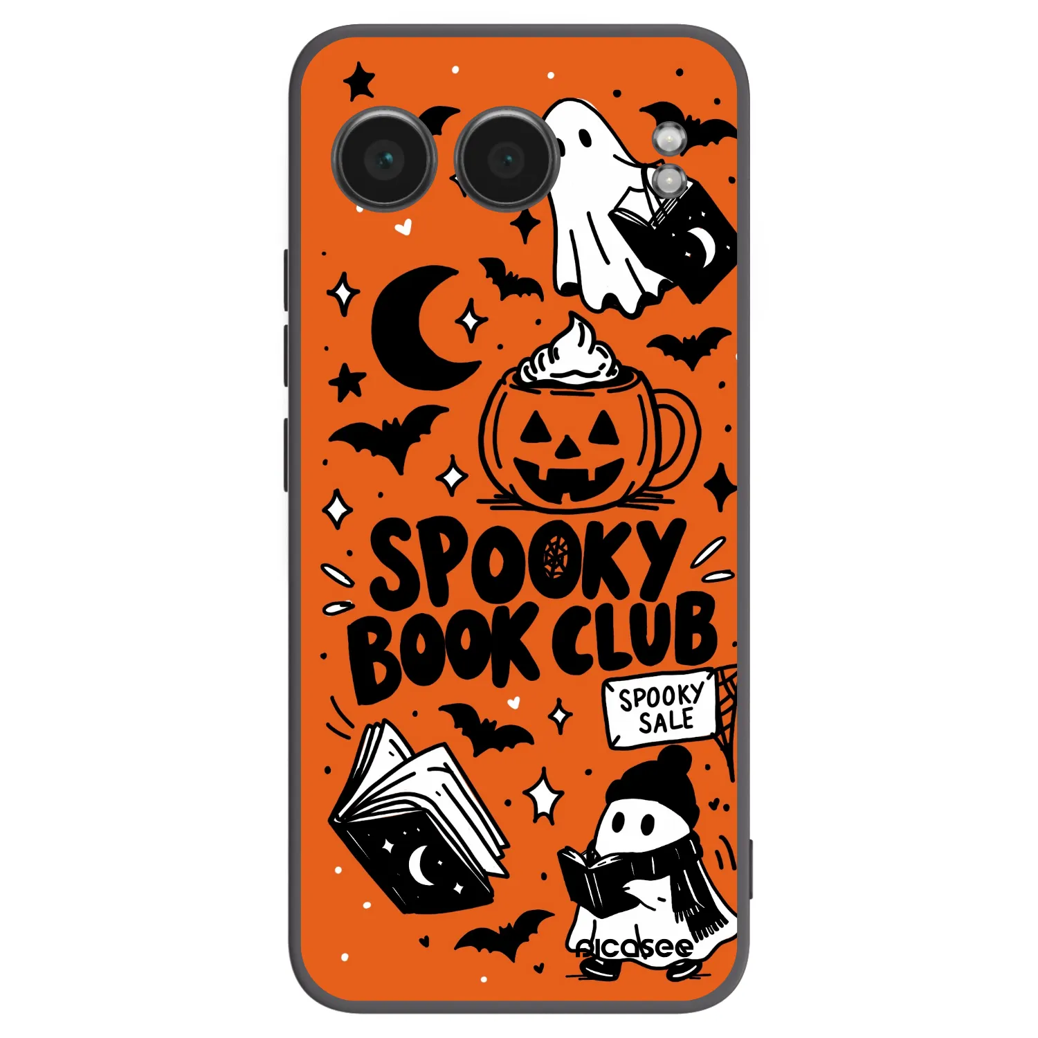 Picasee silikonski črni ovitek za OnePlus Nord 4 - Spooky book club