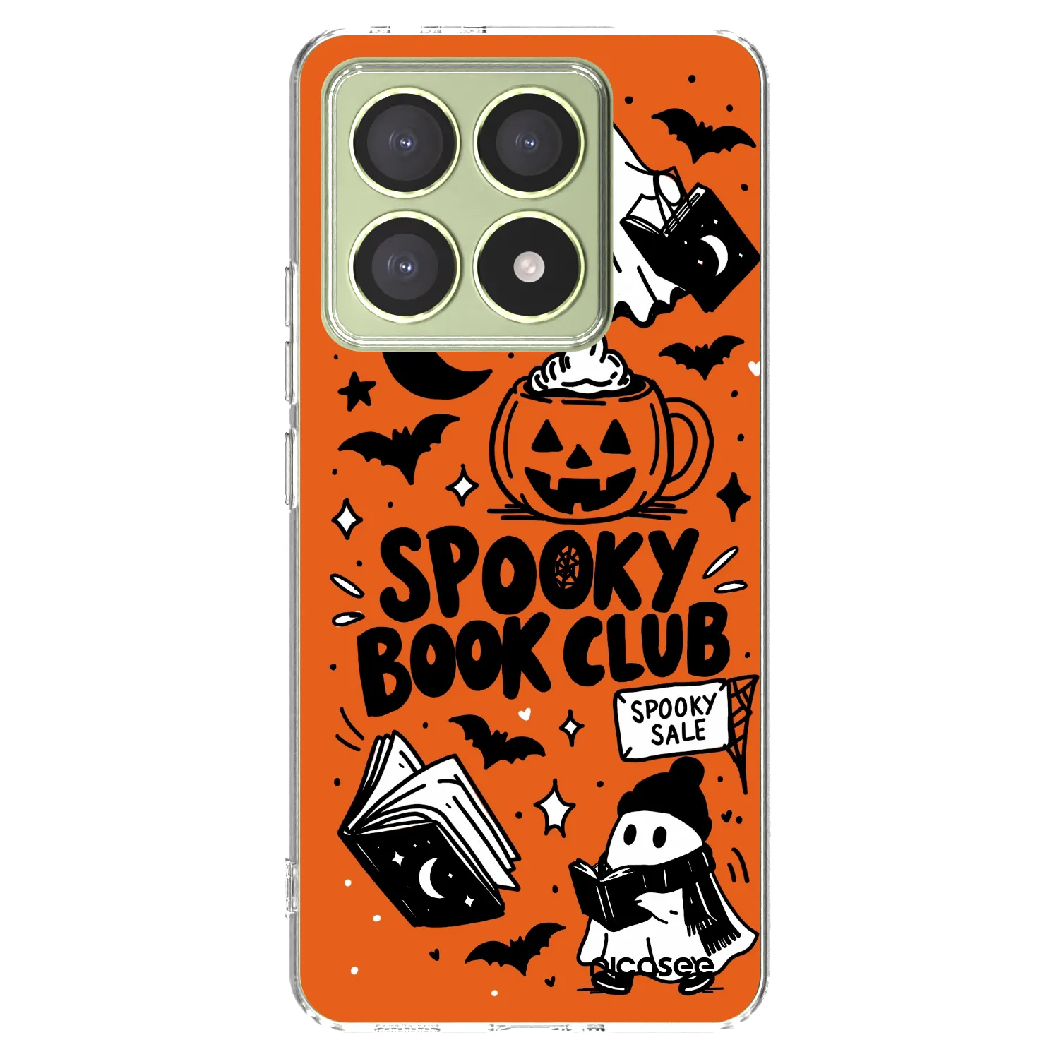 Picasee silikonski prozorni ovitek za Xiaomi 14T - Spooky book club