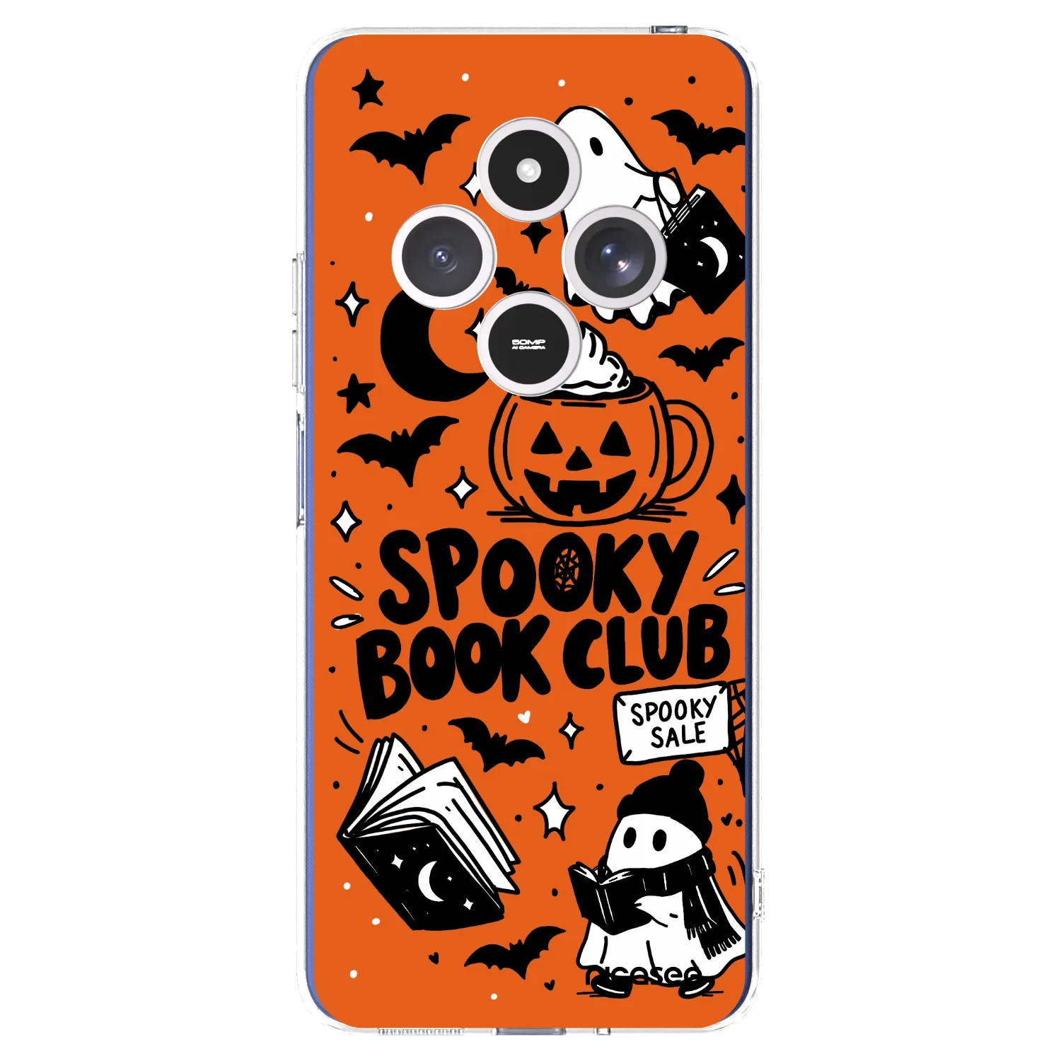 Picasee silikonski prozorni ovitek za Xiaomi Redmi 14C - Spooky book club