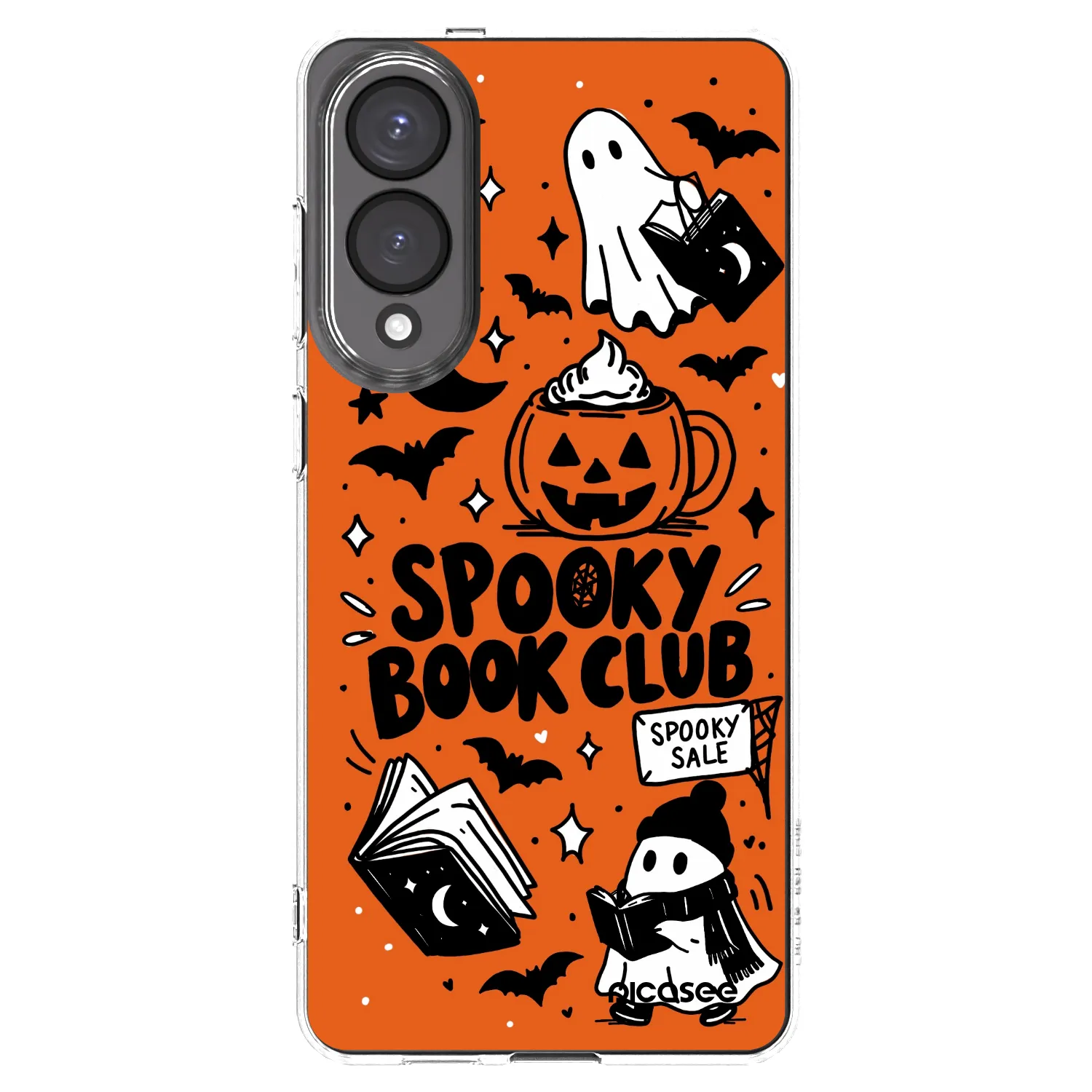 Picasee silikonski prozorni ovitek za Samsung Galaxy S25 Edge 5G - Spooky book club