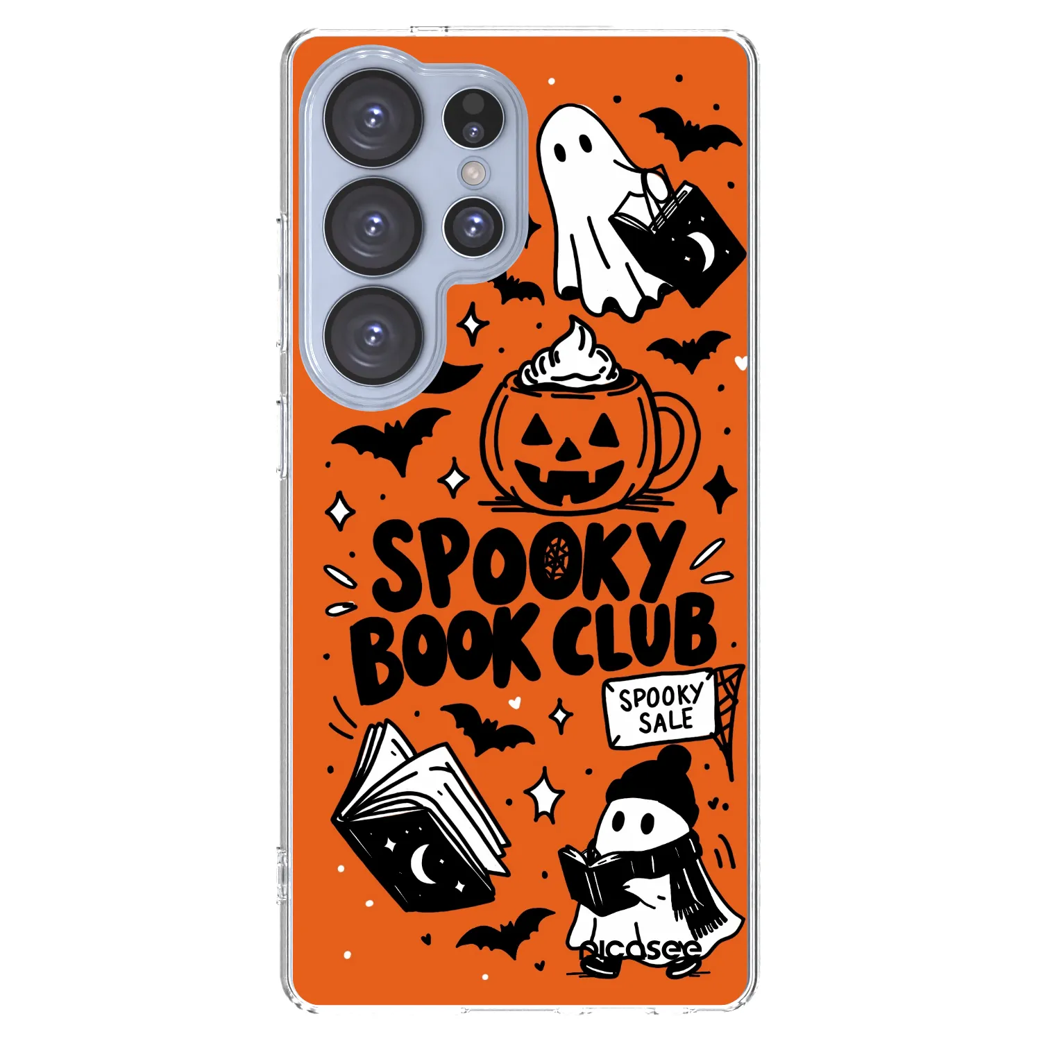 Picasee silikonski prozorni ovitek za Samsung Galaxy S25 Ultra 5G - Spooky book club
