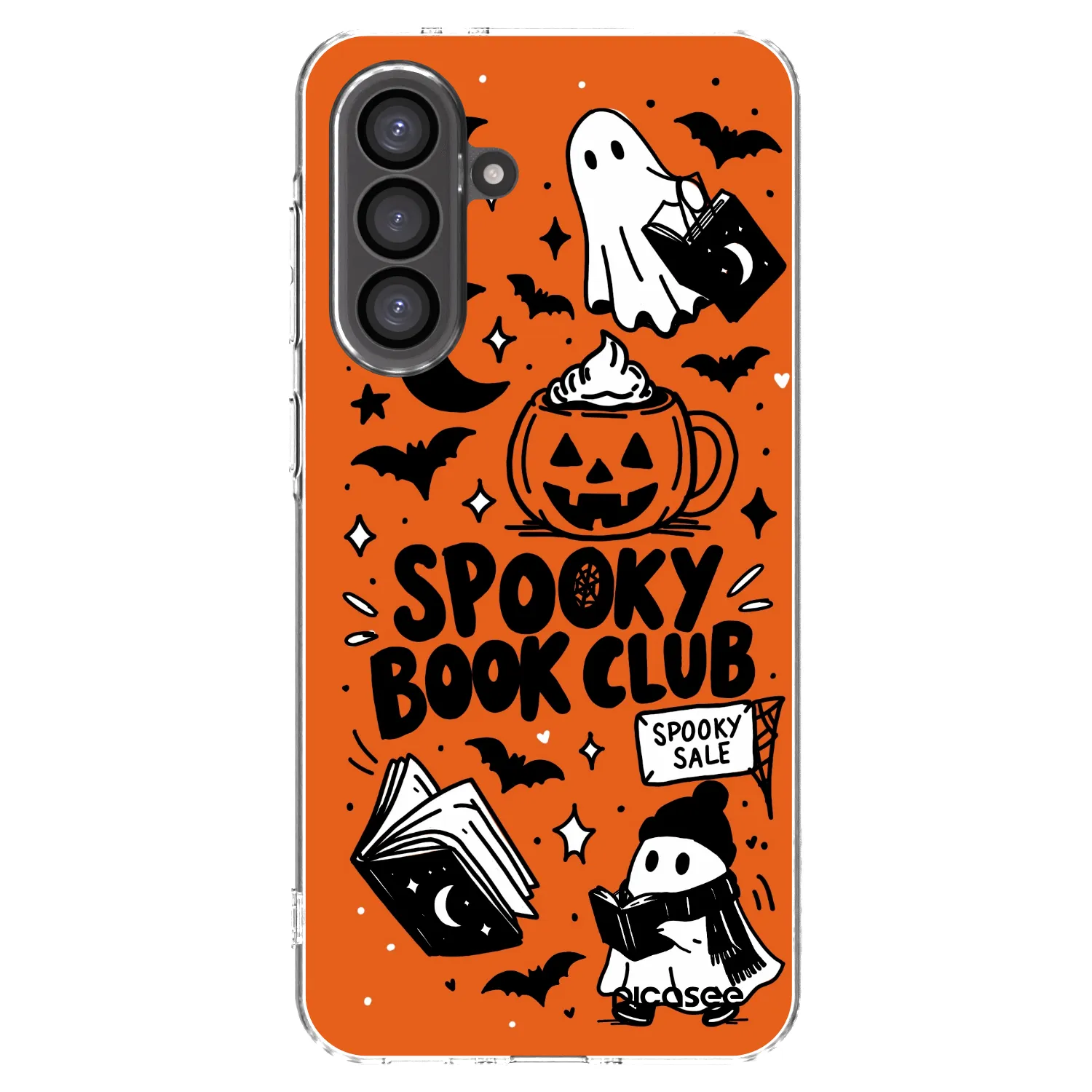 Picasee silikonski prozorni ovitek za Samsung Galaxy A56 5G A566B - Spooky book club