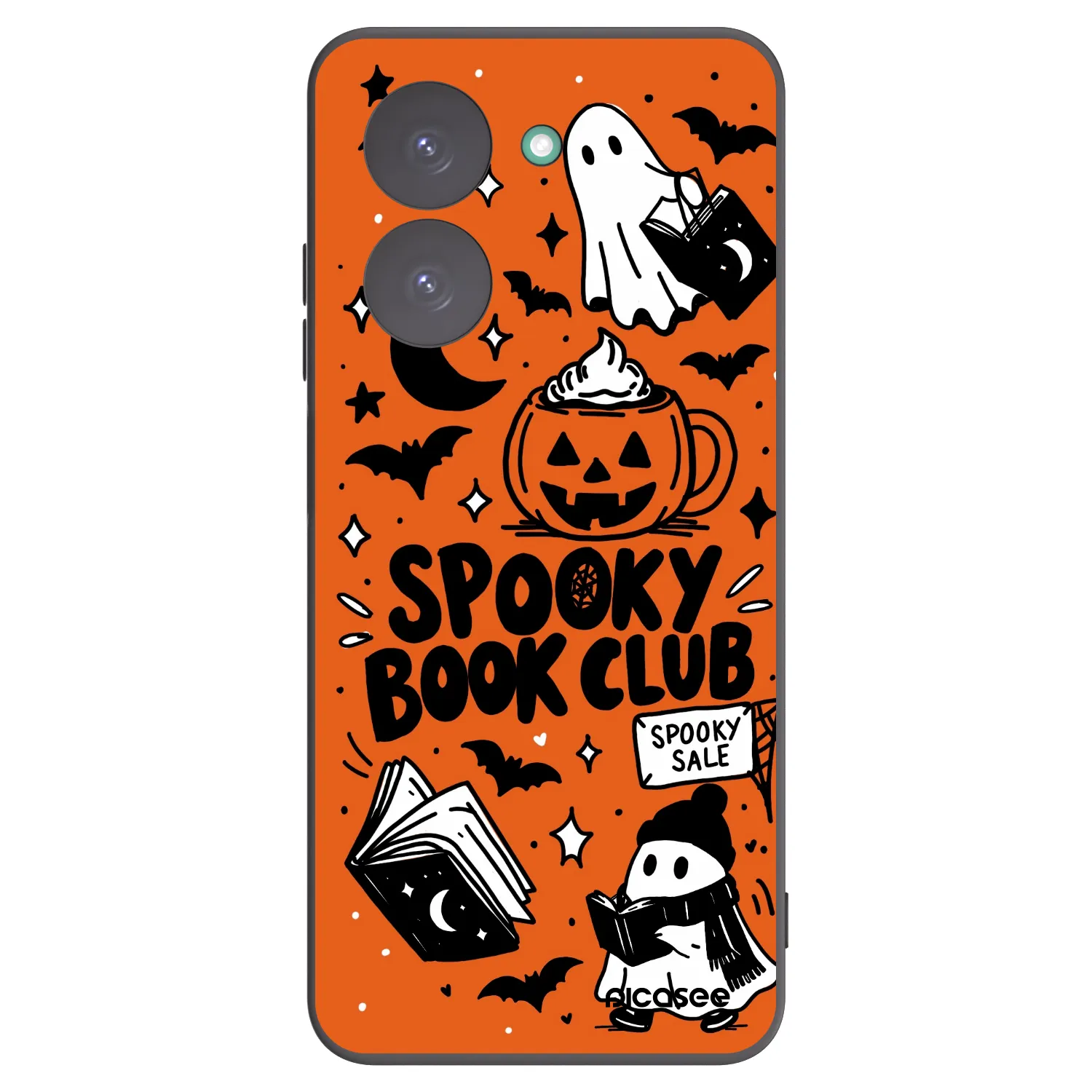 Picasee silikonski črni ovitek za Xiaomi Redmi A5 - Spooky book club