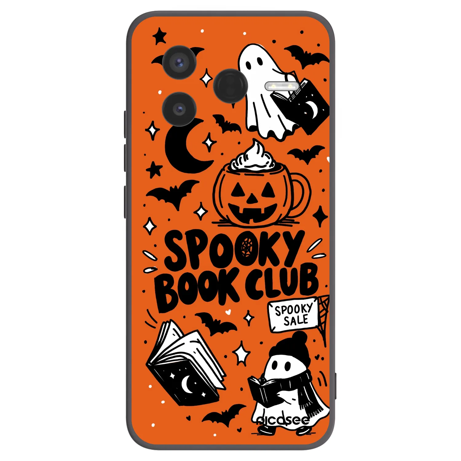 Picasee silikonski črni ovitek za Xiaomi Poco F7 Pro 5G - Spooky book club