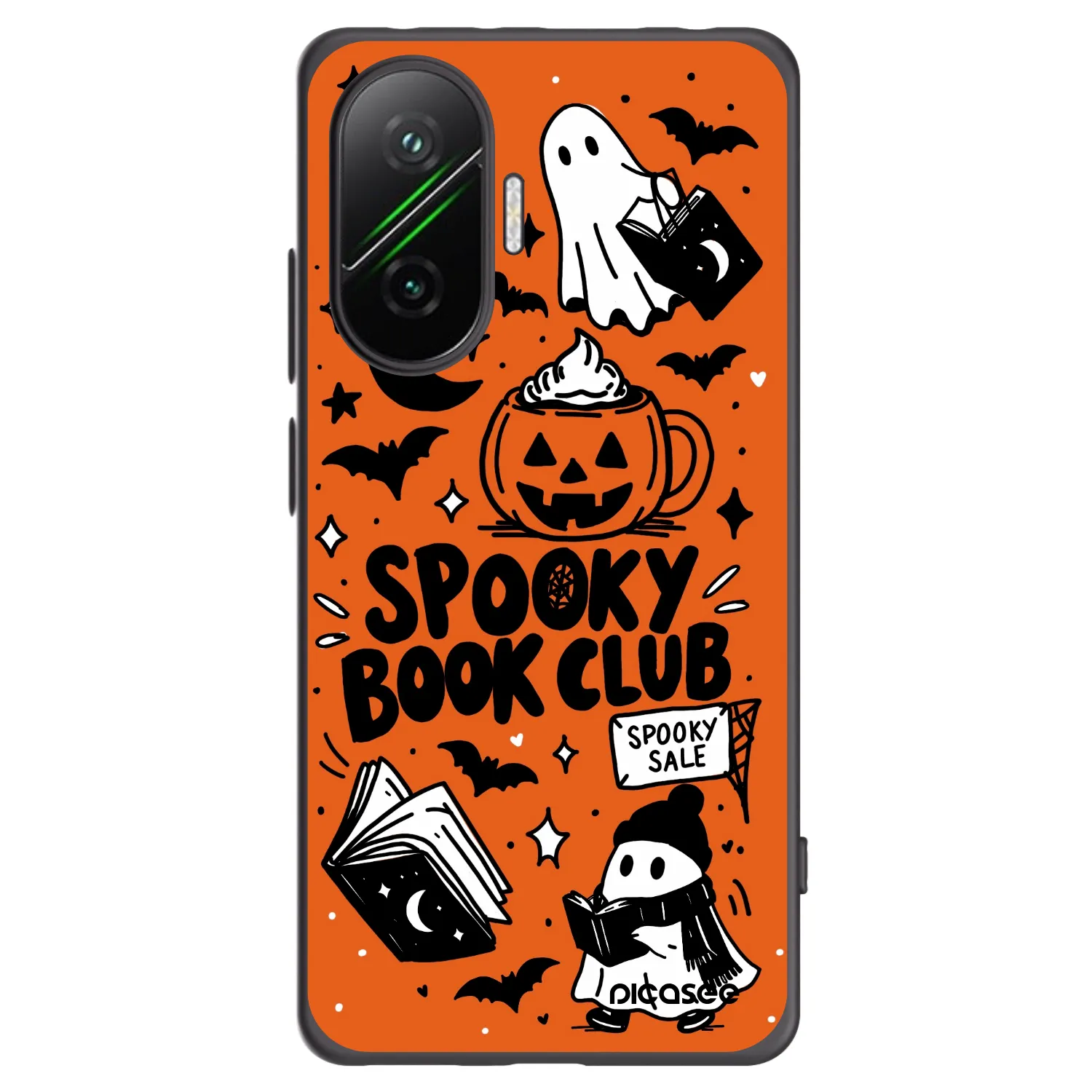 Picasee silikonski črni ovitek za Xiaomi Poco F7 5G - Spooky book club