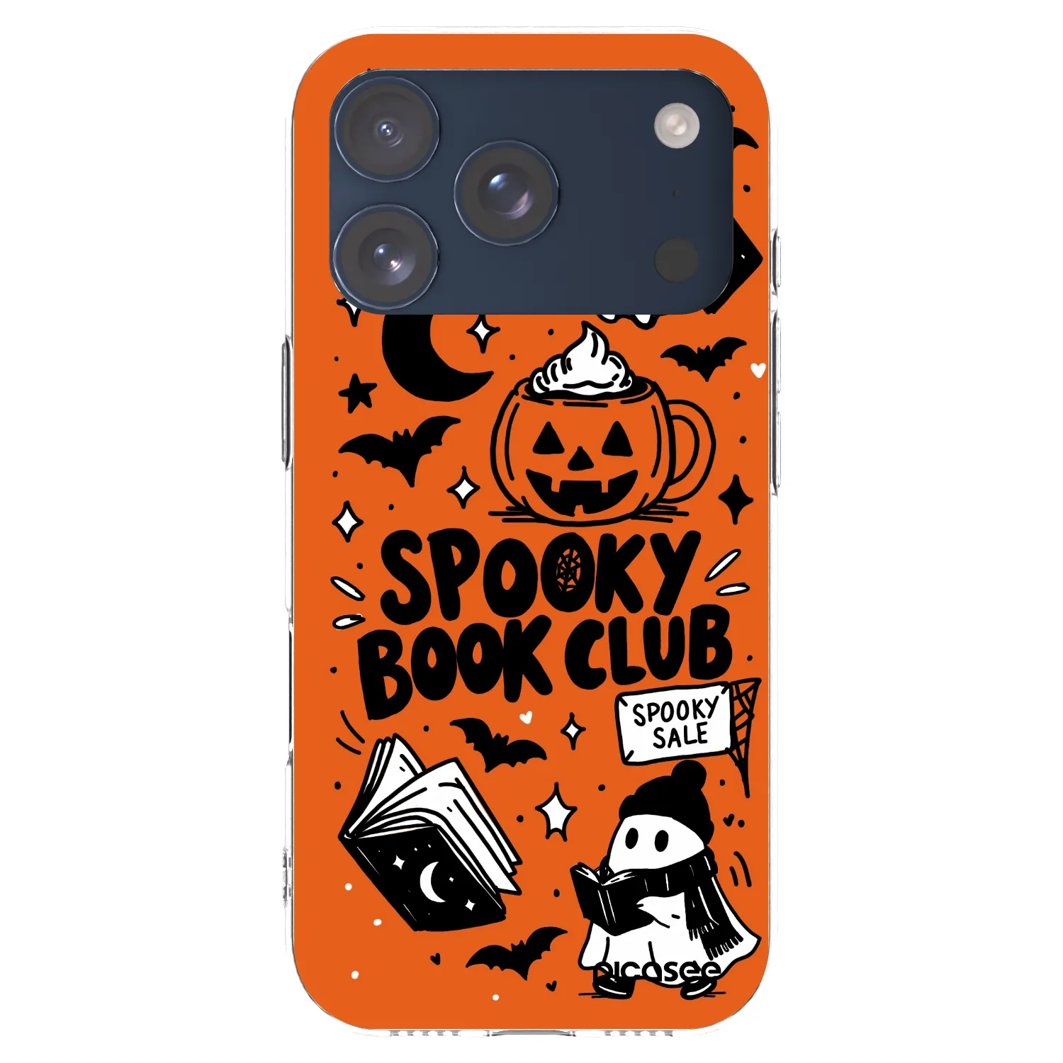 Picasee silikonski prozorni ovitek za Apple iPhone 17 Pro - Spooky book club