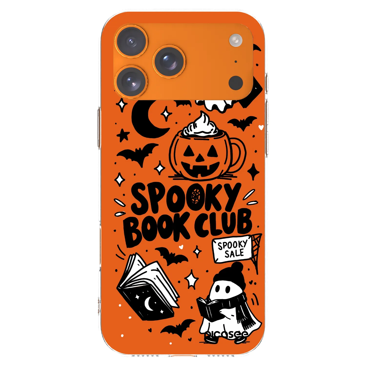 Picasee silikonski prozorni ovitek za Apple iPhone 17 Pro Max - Spooky book club