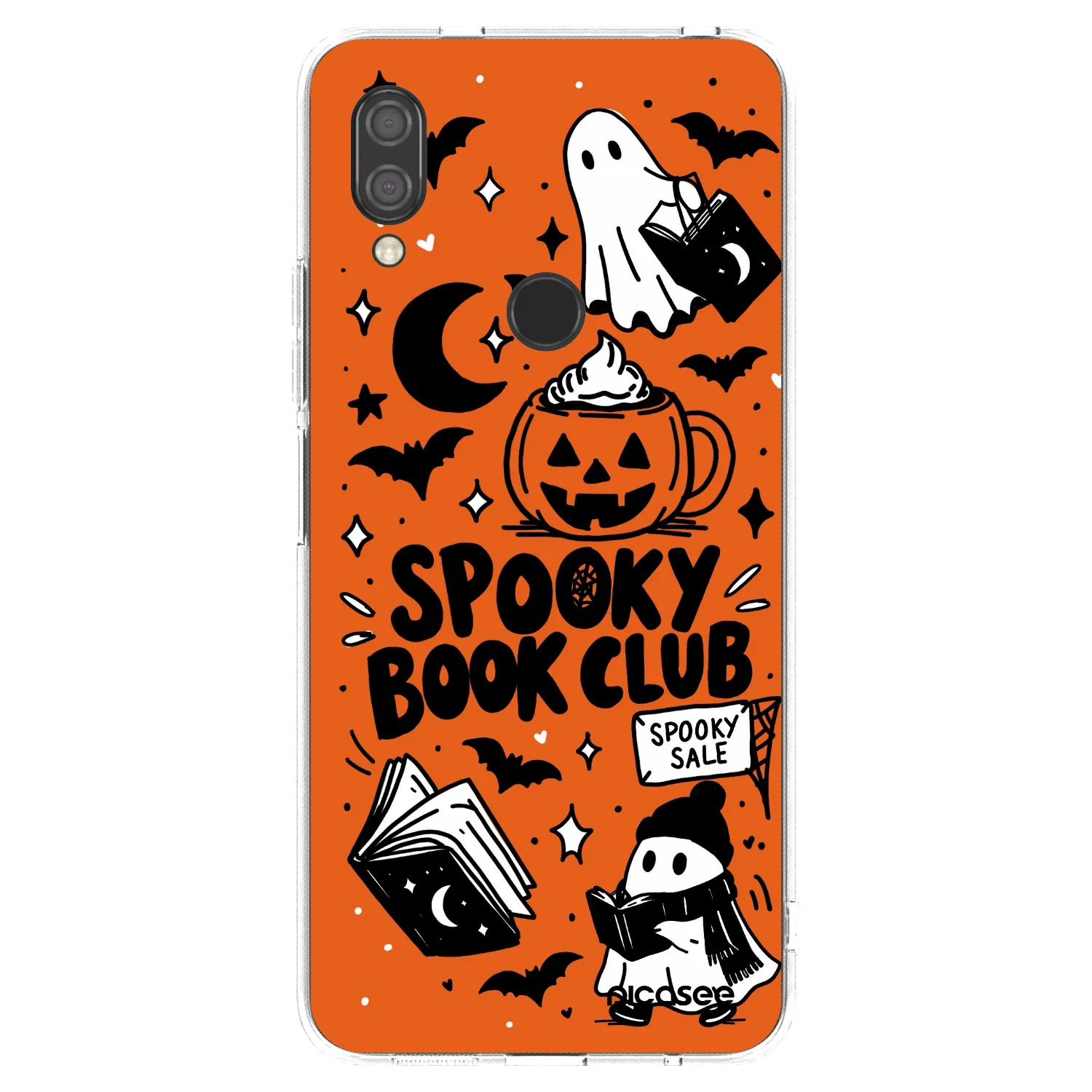 Picasee silikonski prozorni ovitek za Xiaomi Redmi 7 - Spooky book club