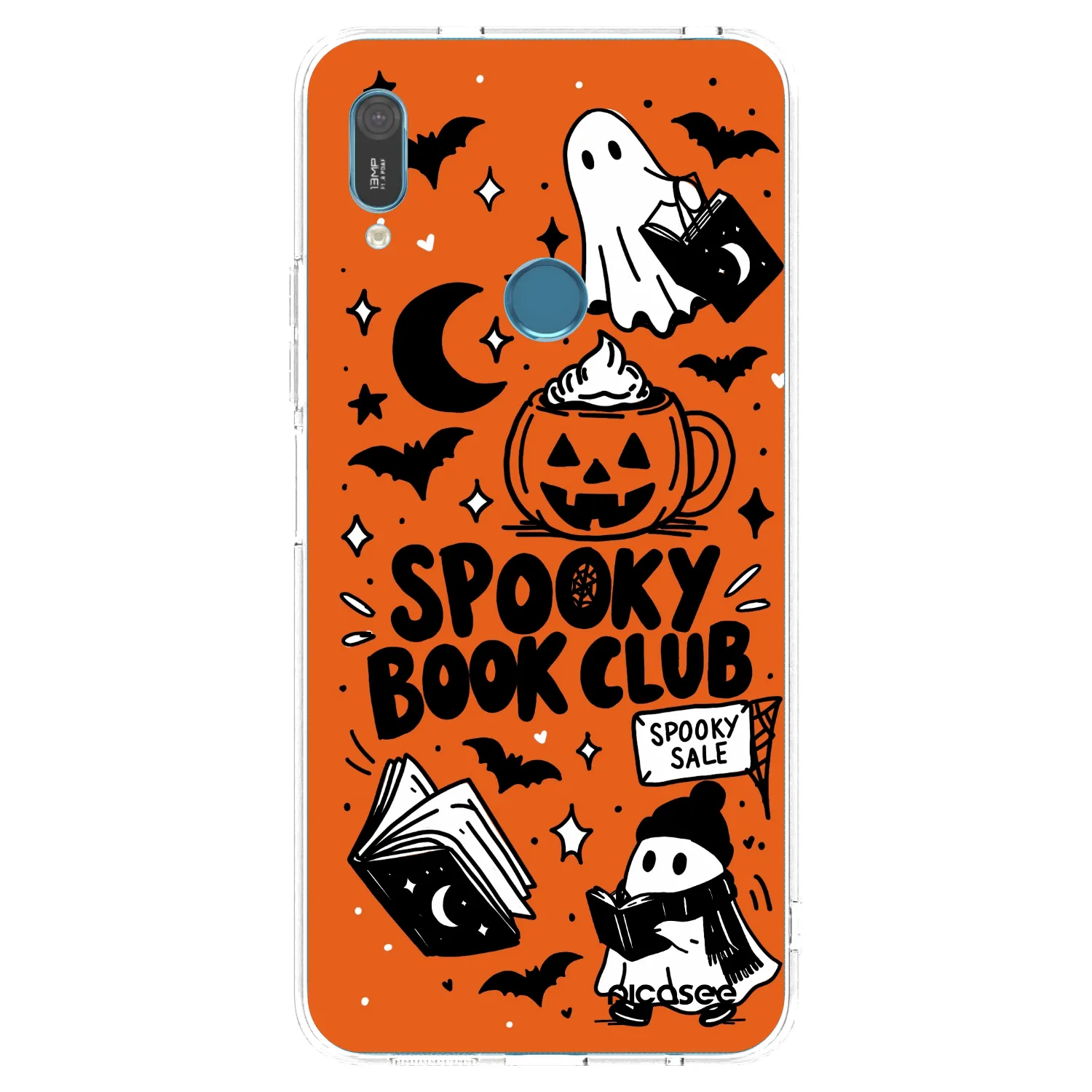 Picasee silikonski prozorni ovitek za Huawei Y6 2019 - Spooky book club