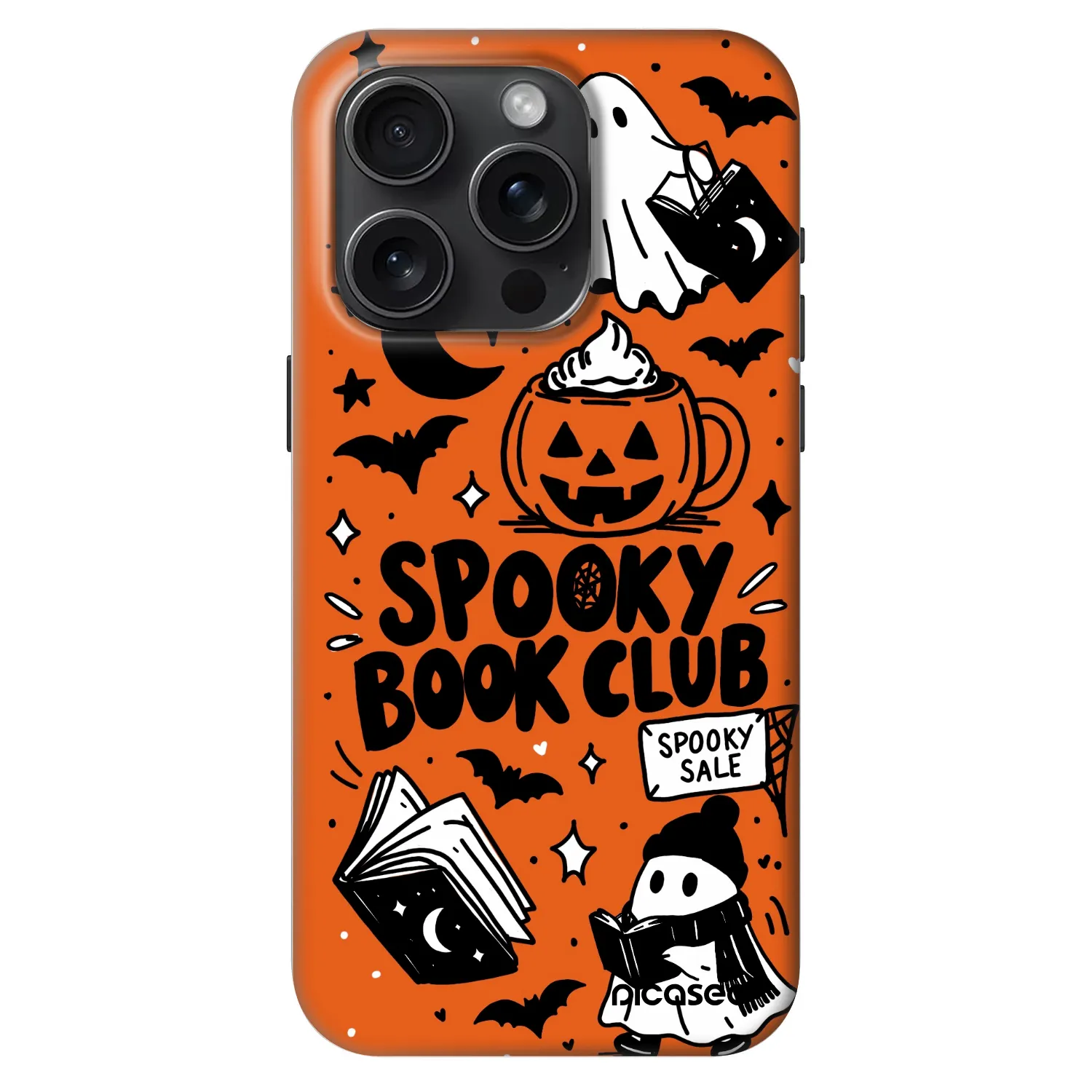 Picasee Fashion Case MagSafe za Apple iPhone 15 Pro - Spooky book club