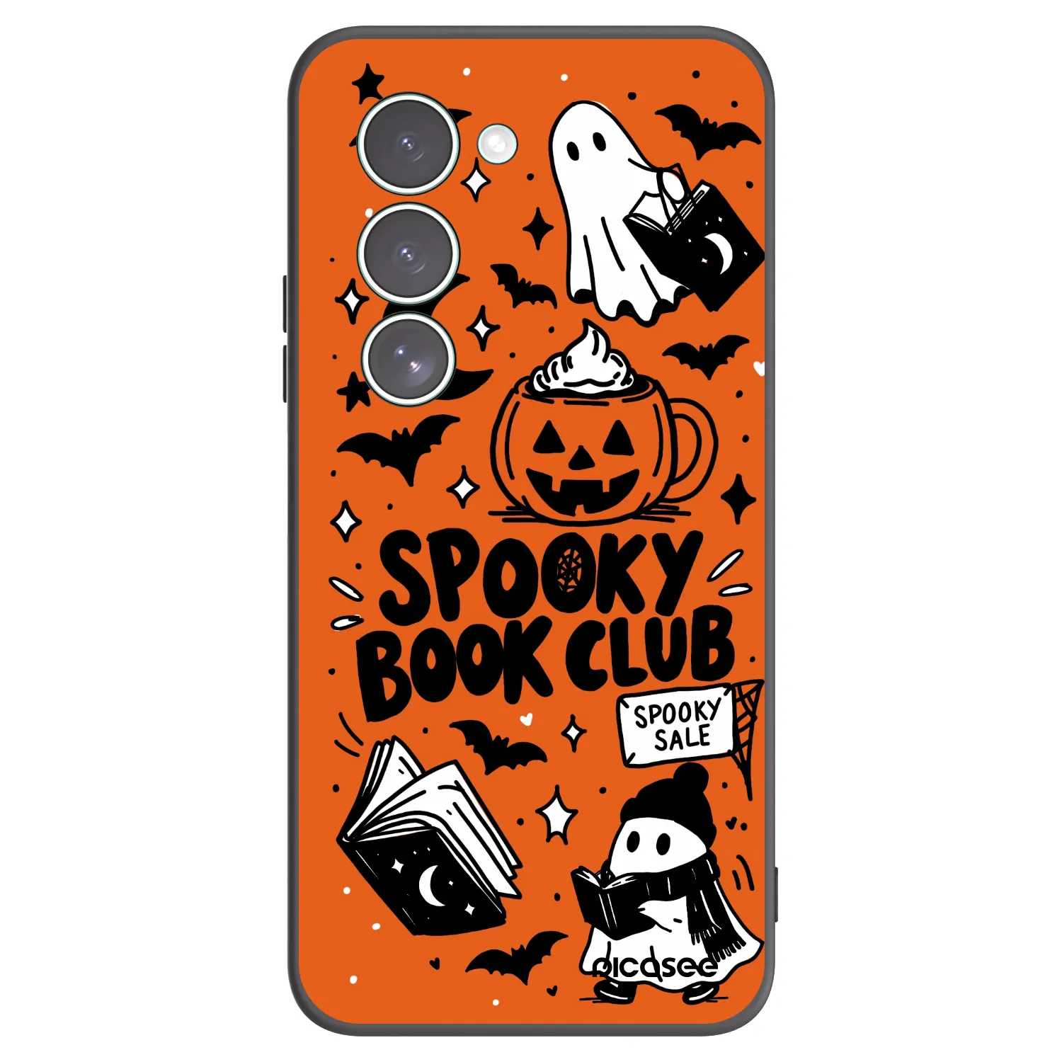 Picasee silikonski črni ovitek za Xiaomi Redmi 15 5G - Spooky book club