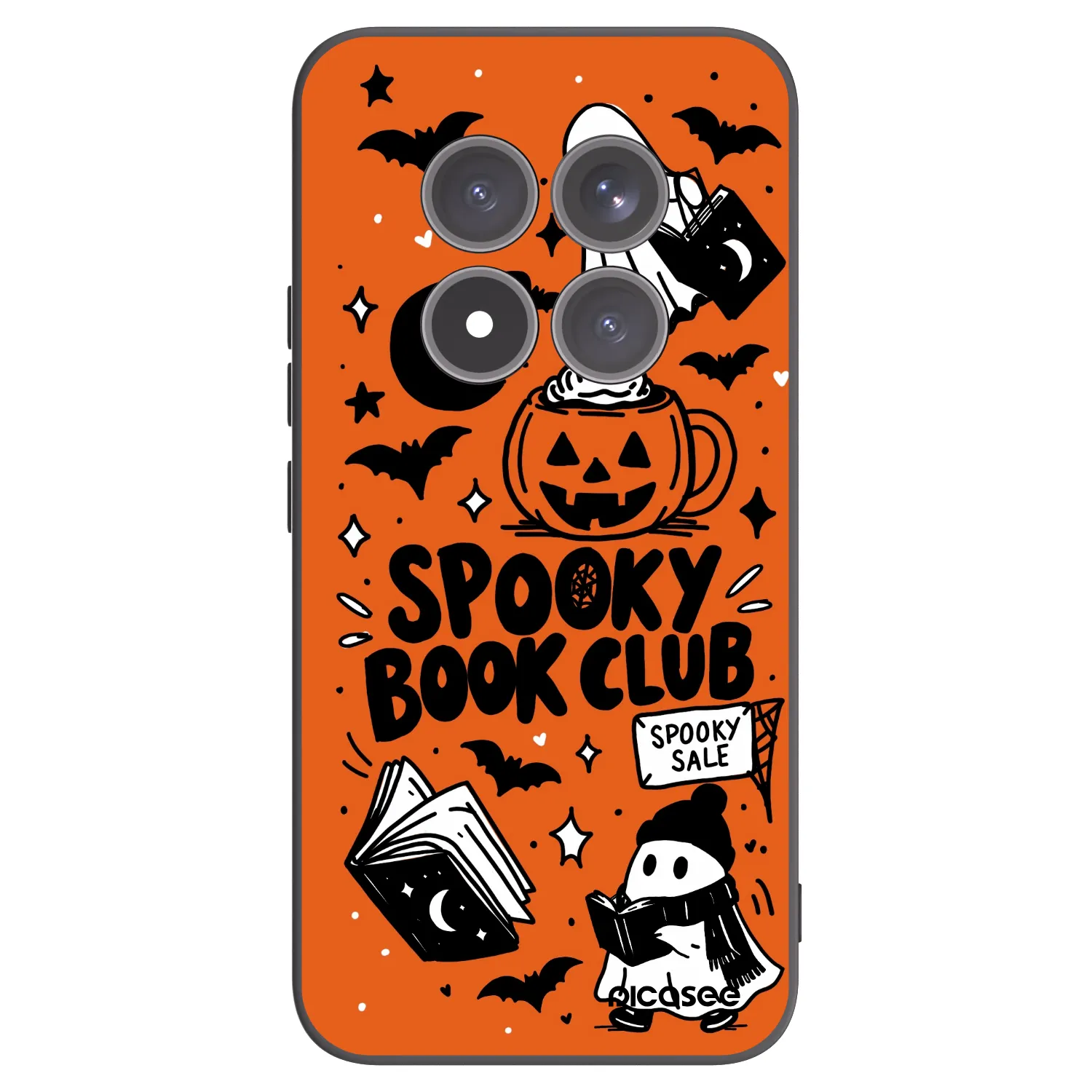 Picasee silikonski črni ovitek za Xiaomi Redmi Note 15 Pro+ - Spooky book club