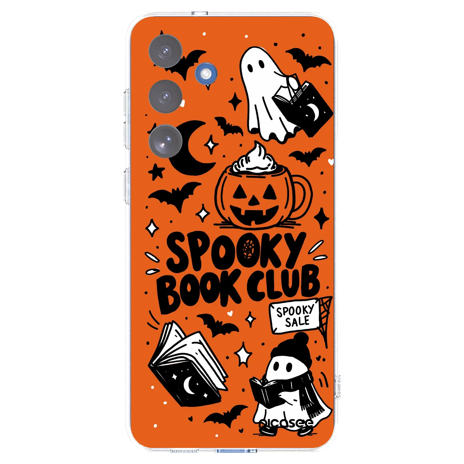 Picasee silikonski prozorni ovitek za Samsung Galaxy S25 FE 5G - Spooky book club